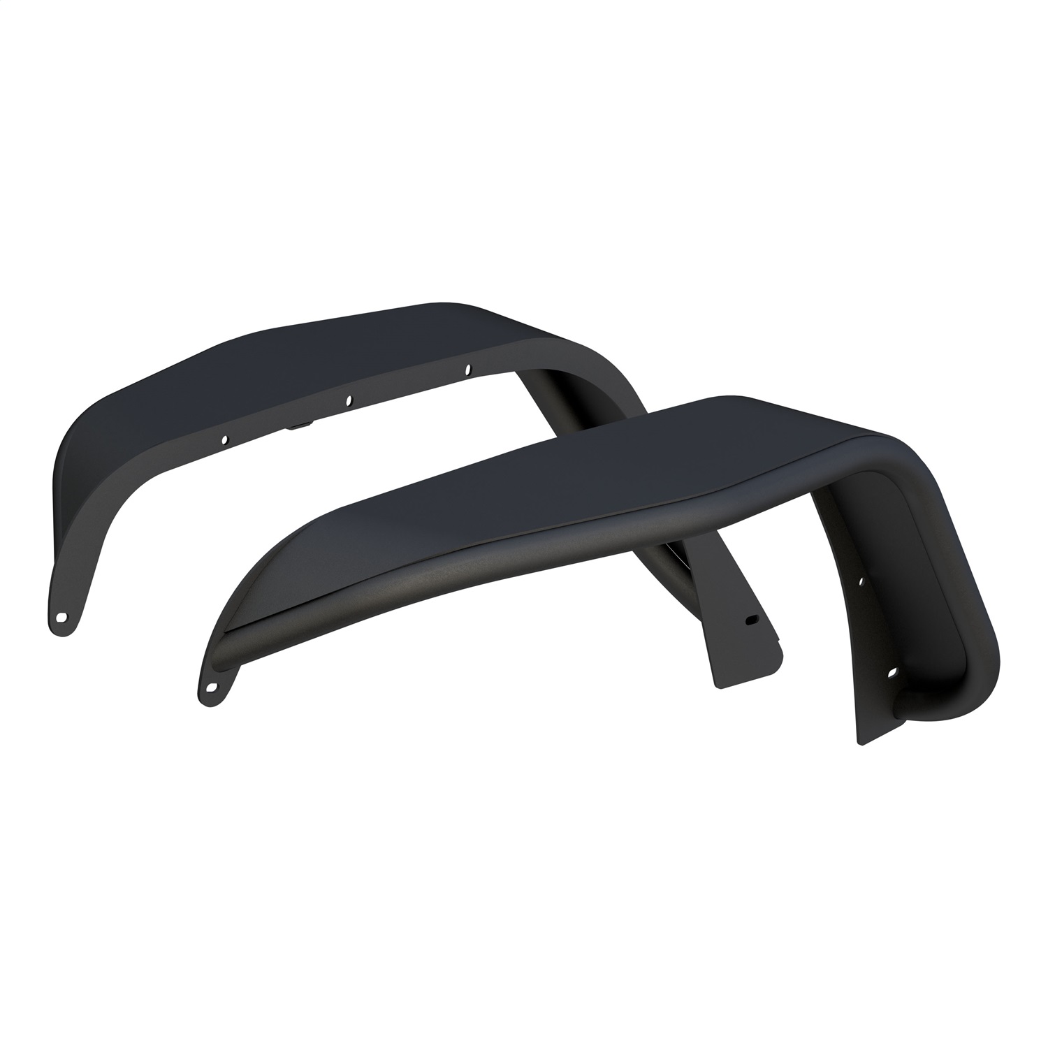 Jeep Wrangler JK Black Aluminum Front Fender Flares 1500211