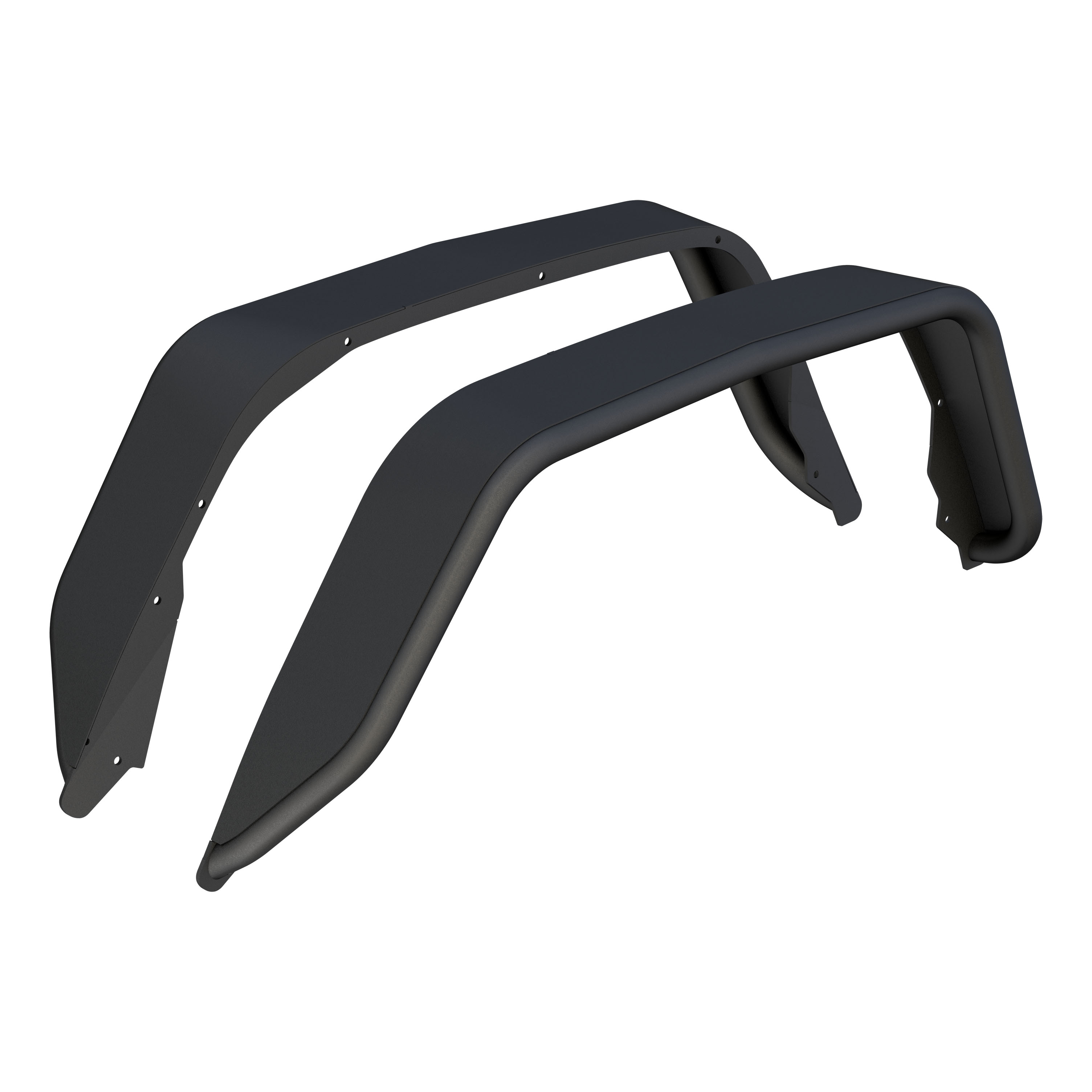 Jeep Gladiator JT Black Aluminum Rear Fender Flares 2500217