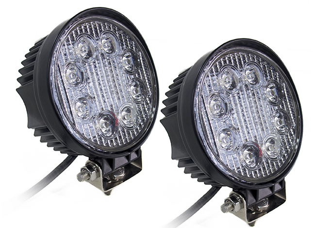 RS-24W-R-2 - Street Series 4in Round LED Spot Lights 24W/1,560LM (Pair)-RS-24W-R-2