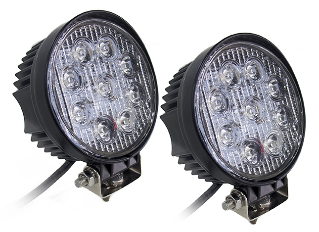 RS-27W-R-2 - Street Series 4in Round LED Spot Lights 27W/1,755LM (Pair)-RS-27W-R-2