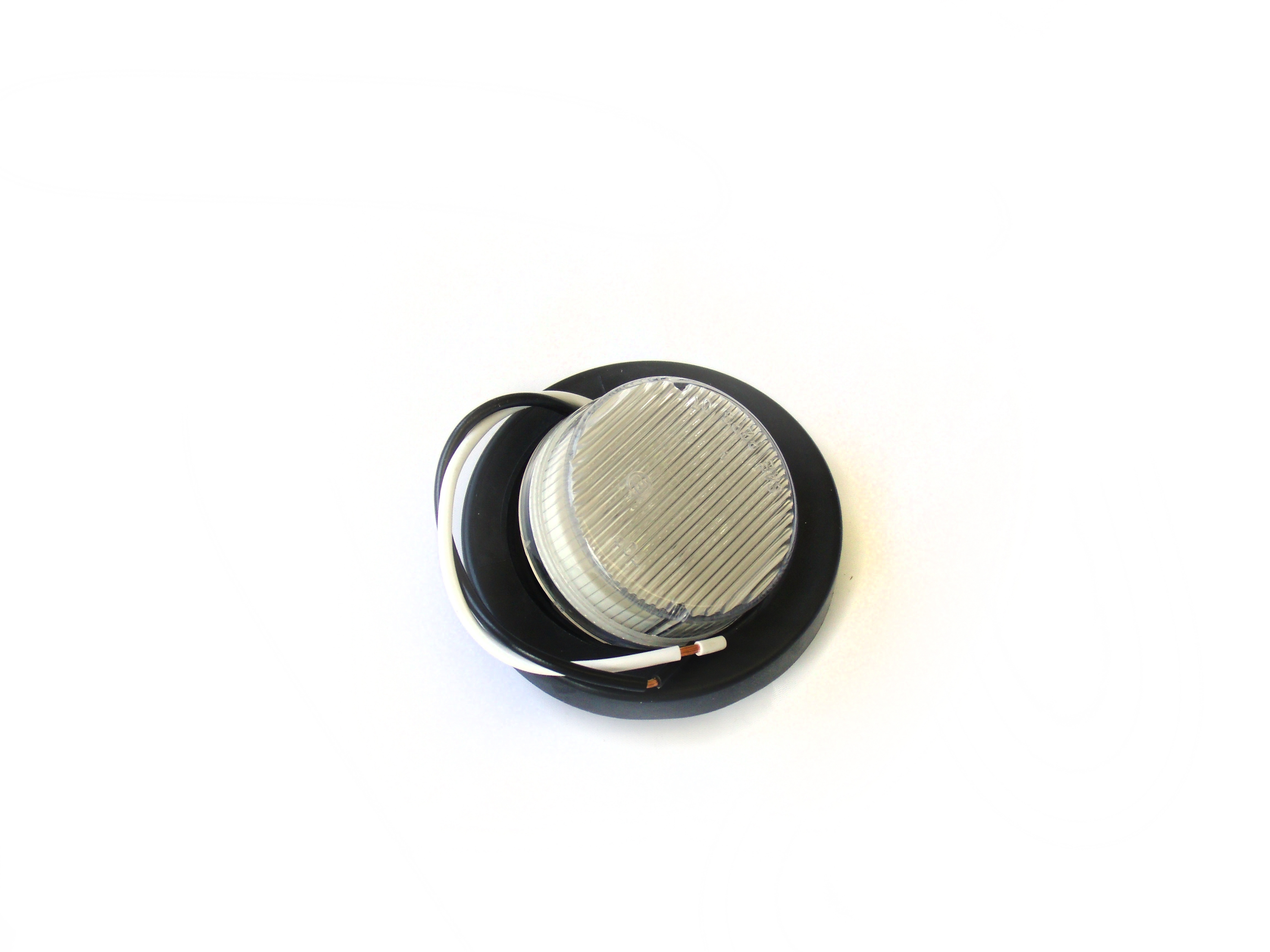 RS-2-GW - 2in Round White LED Truck Light (w/ Grommet) (Each)-RS-2-GW