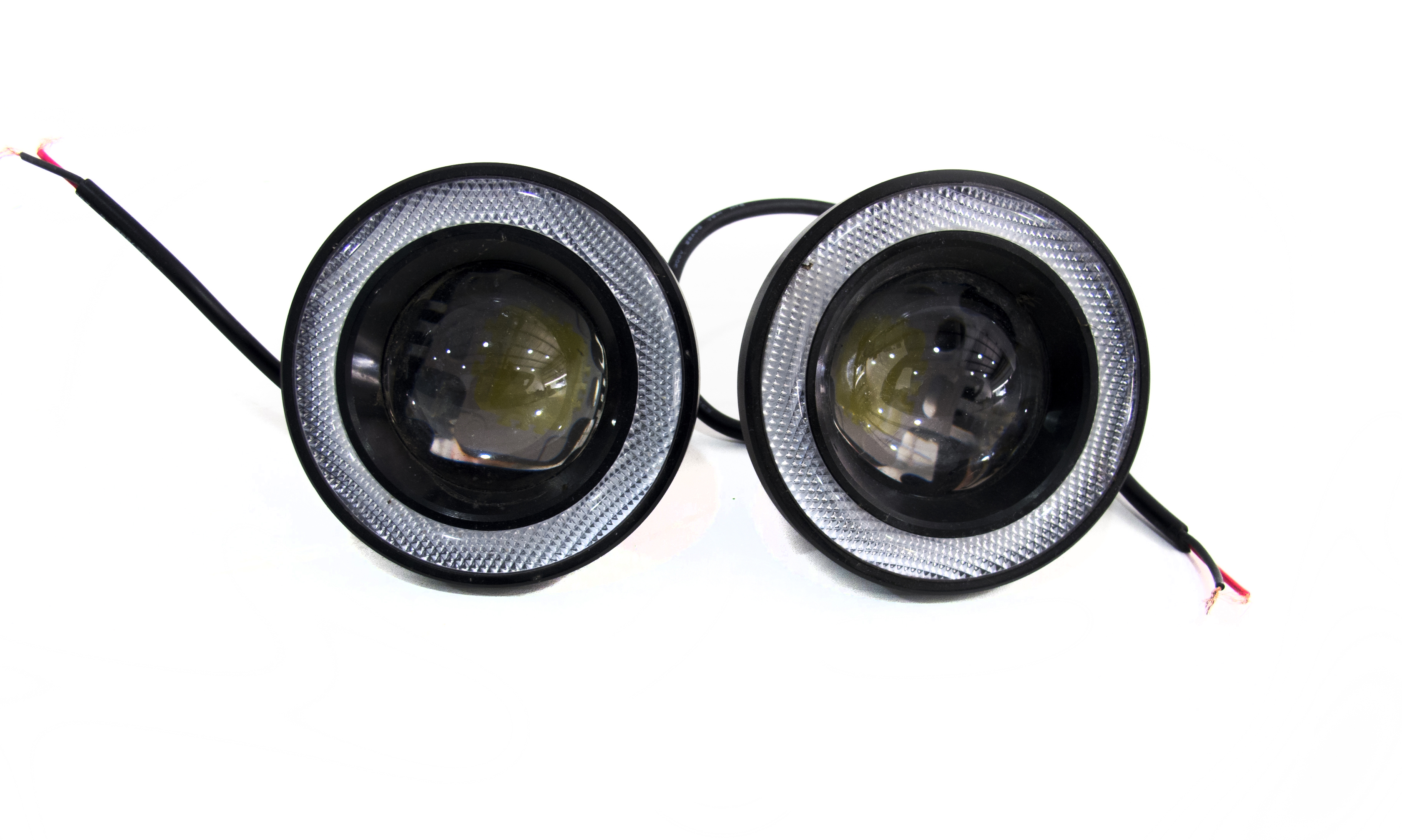 RS-3.5W-FOG - Universal Round 3.5in Fog Projector Kit w/ White Halo Ring-RS-3.5W-FOG
