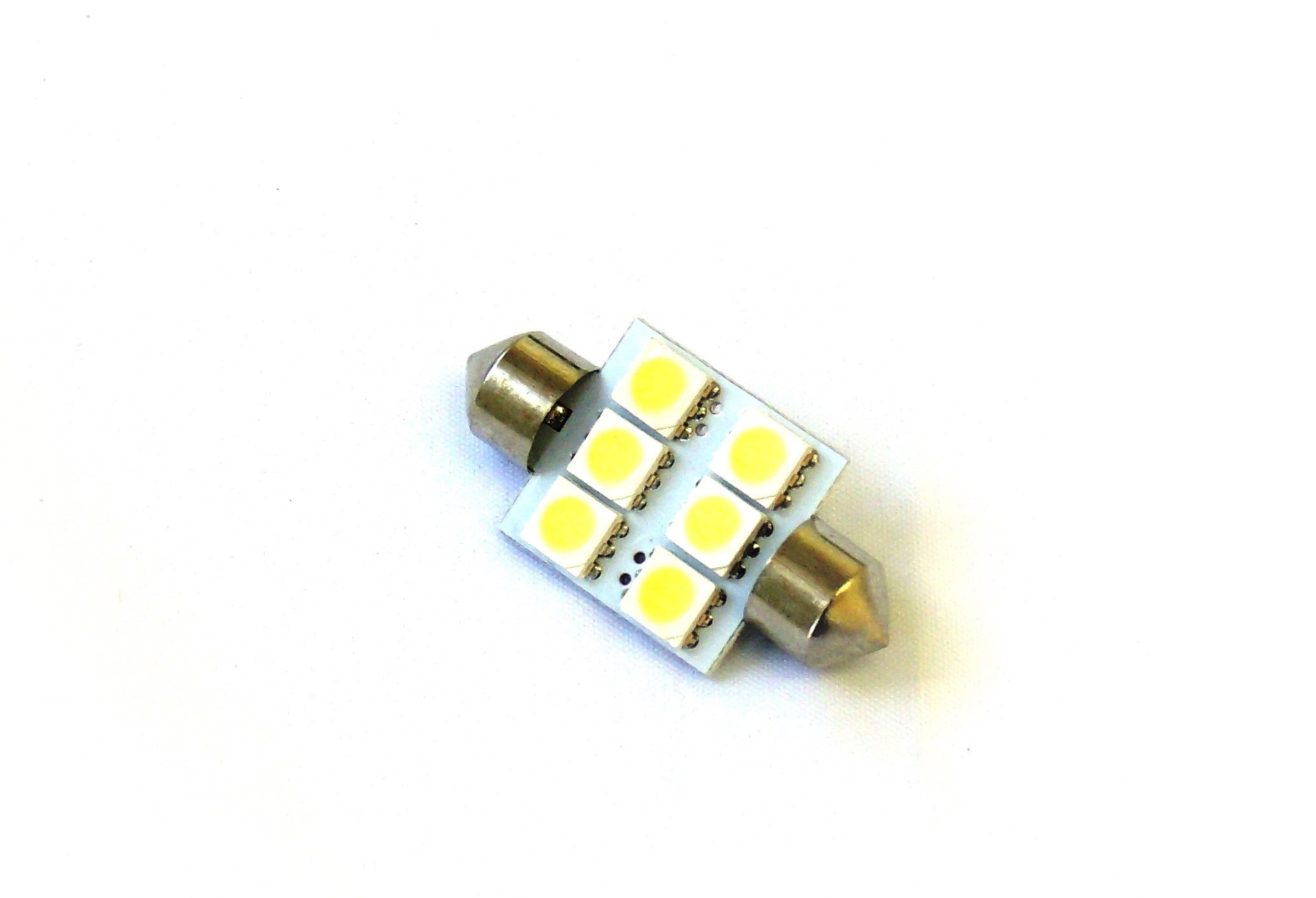 RS-36MM-W-5050 - 36mm 6-Chip 5050 LED Replacement Bulb (White) (Each)-RS-36MM-W-5050