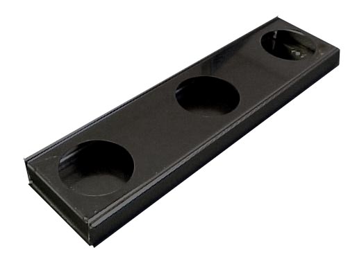 RS-400HD - 2.5in 3-Hole Powder Coated Steel Truck Light Box w/ Knockouts-RS-400HD