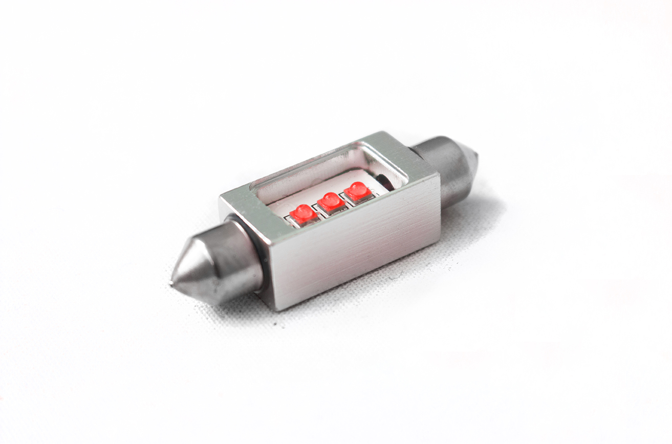 RS42MMHPR - 42mm BLAST Series Hi-Power 5W CREE LED Replacement Bulbs (Red) (Each)-RS42MMHPR