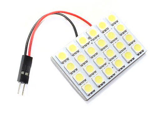 RS-5050-24DOME-A - 24 Chip 5050 LED Dome Panel (Amber) (Each)-RS-5050-24DOME-A