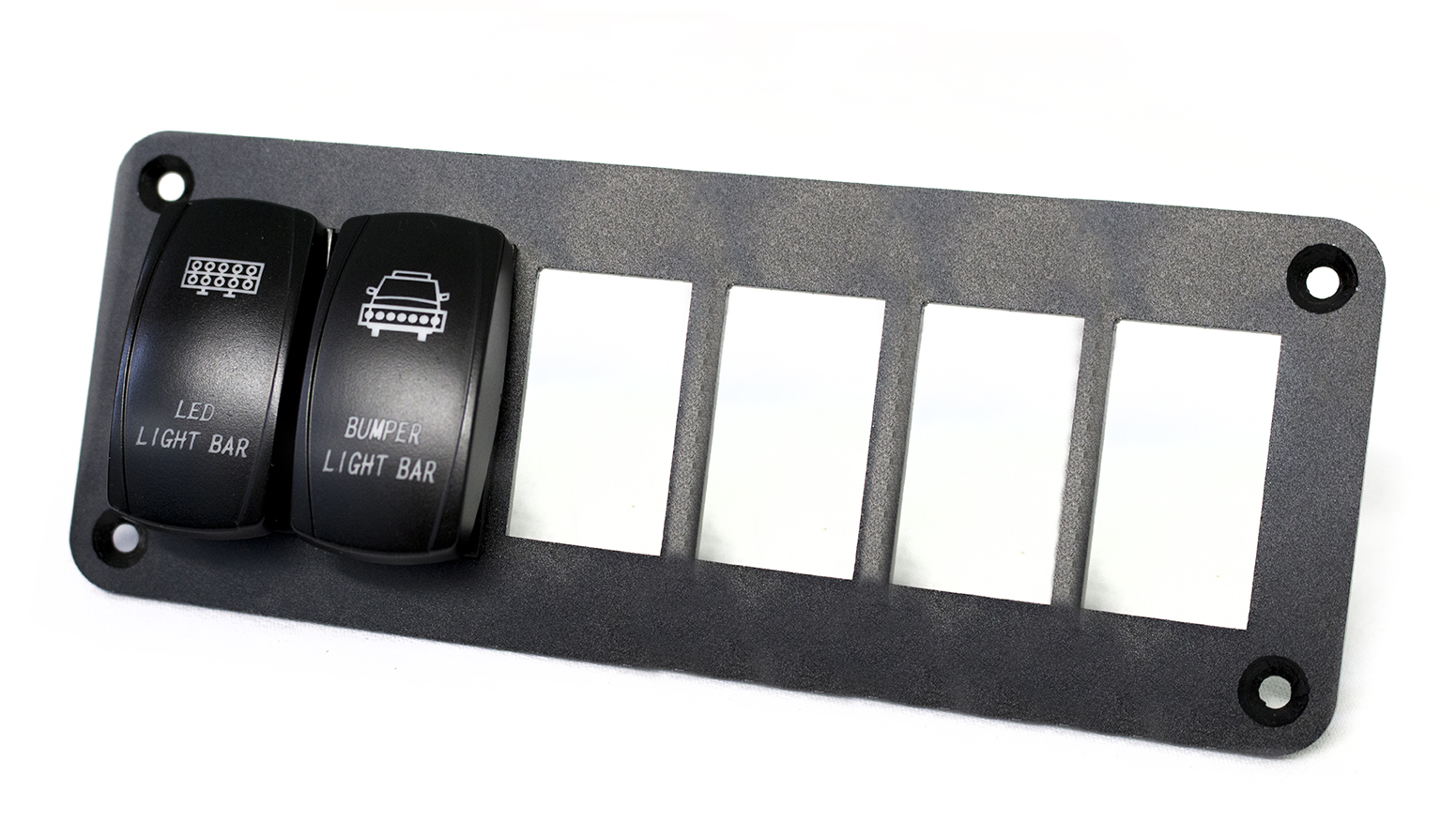 RS6PRS - Aluminum Rocker Switch Mounting Panel for (6) Rocker Switches-RS6PRS