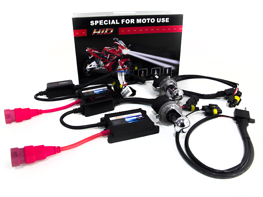 RS-H4-PINK-DB-2MOTO - H4 Pink Dual Beam Motorcycle Headlight Kit for Dual Headlights-RS-H4-PINK-DB-2MOTO