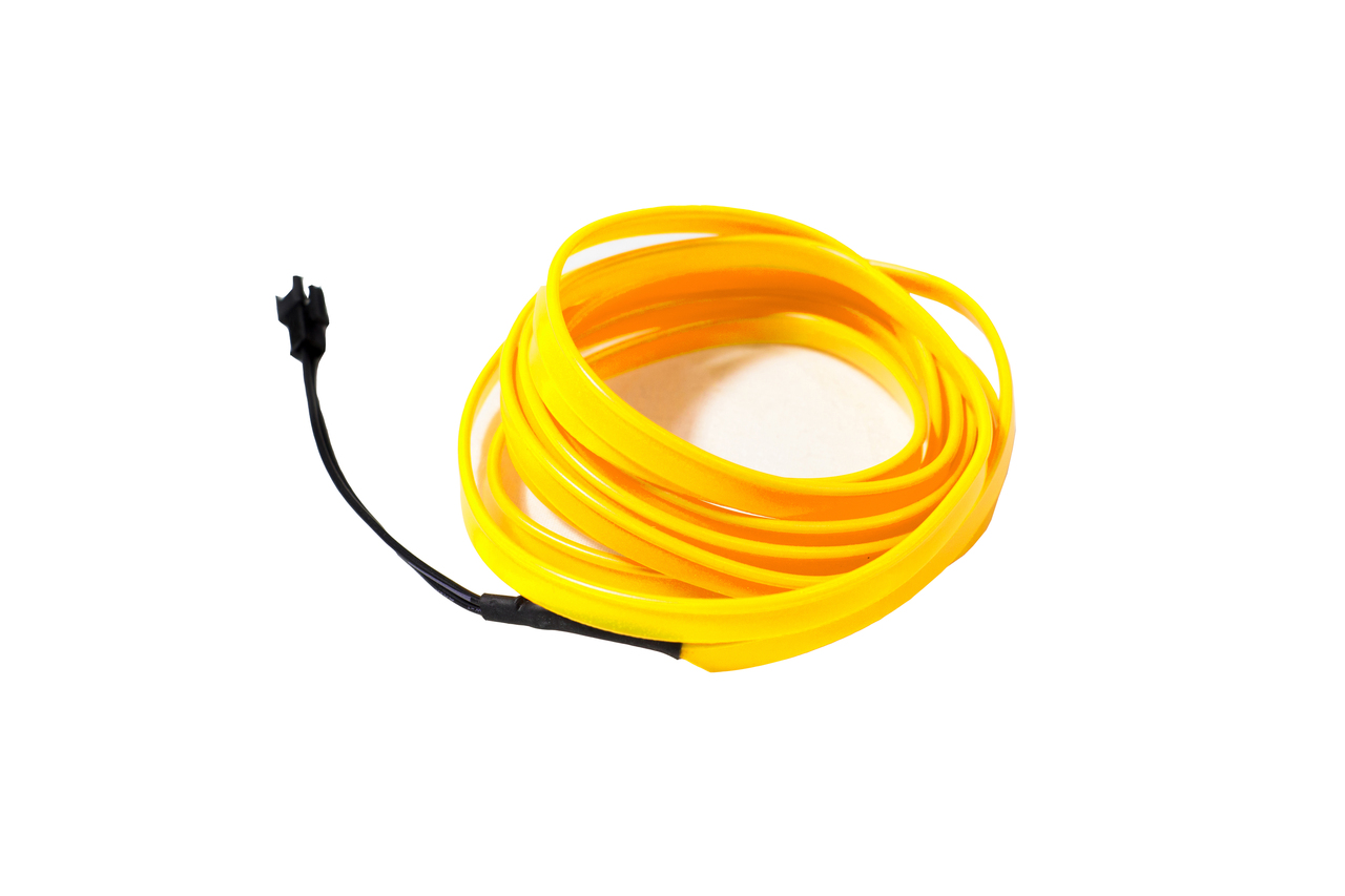 FNSL3MY - 9ft (3M) Flexible Neon Interior Strip Lighting (Yellow)-FNSL3MY