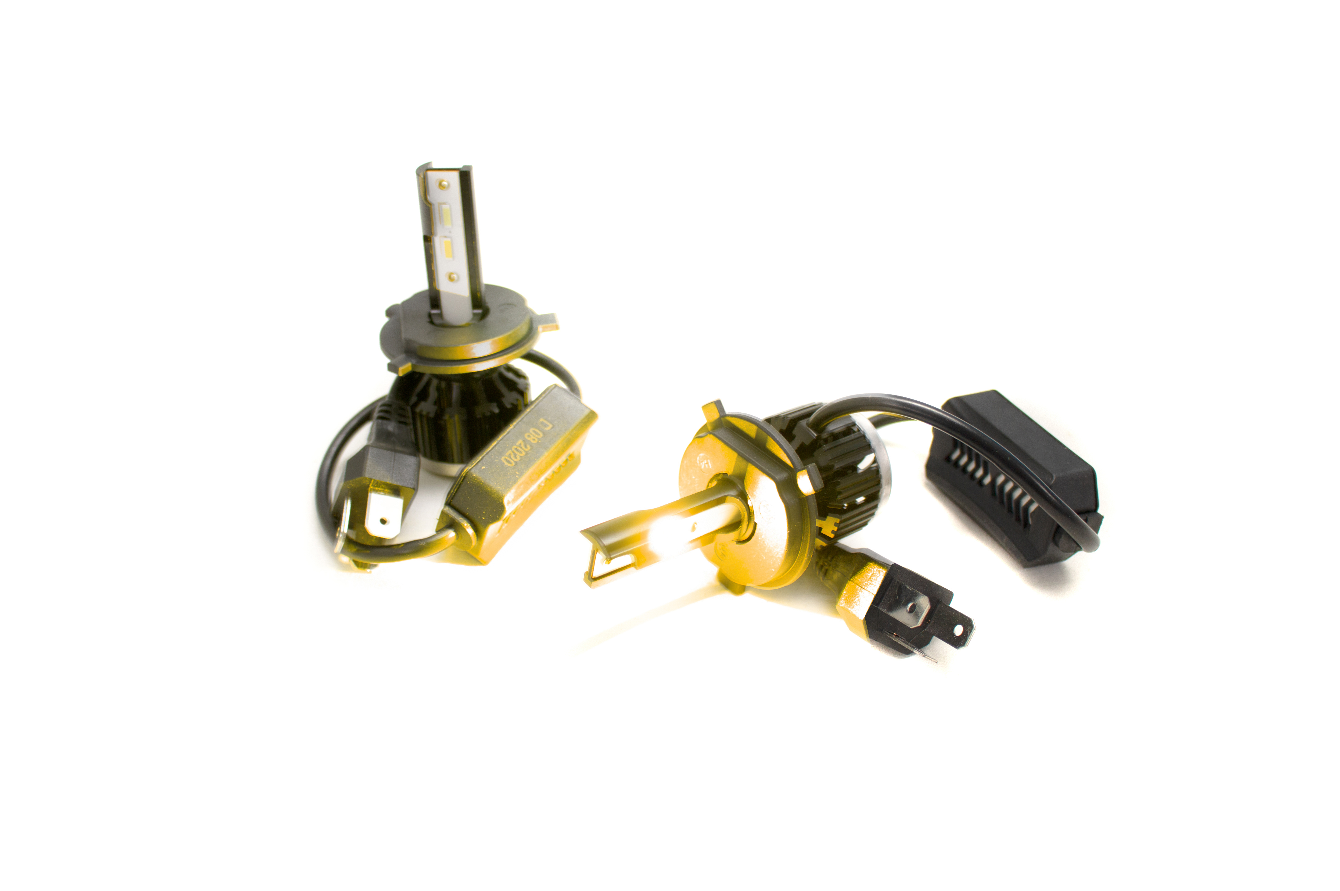 H4AWK - H4 GOLDEYE Series 3K 5K and 6K Switchback LED conversion MICRO-FITMENT kit-H4AWK