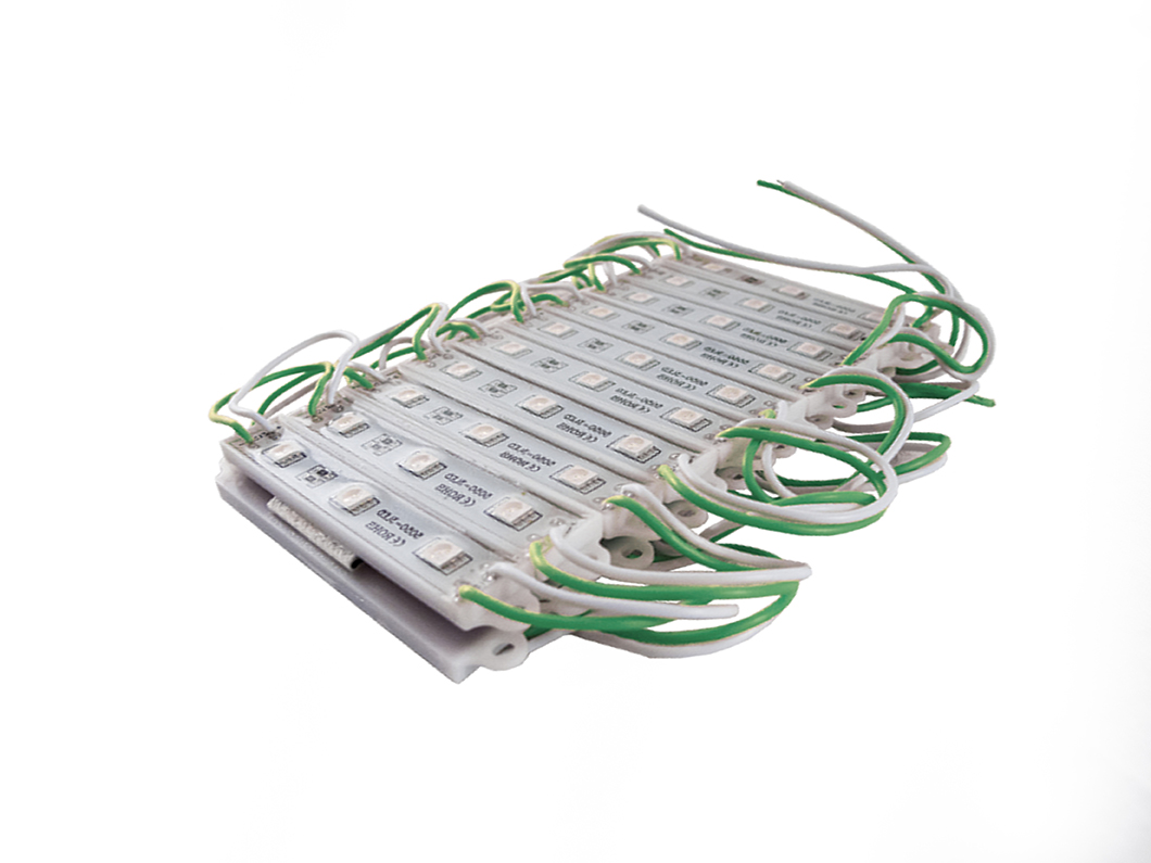 RS-POD5050-9FT-G - 9ft 20-Module 5050 LED Pod Strip Light Kit (Green)-RS-POD5050-9FT-G