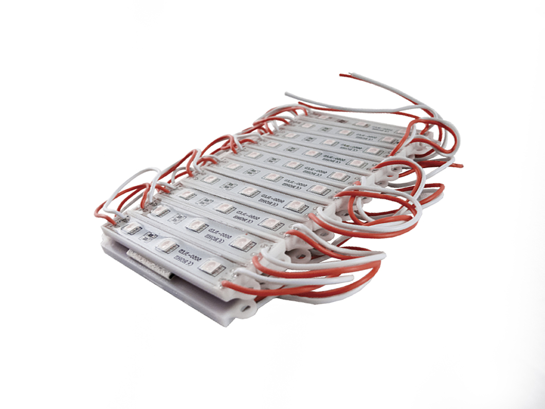 RS-POD5050-9FT-R - 9ft 20-Module 5050 LED Pod Strip Light Kit (Red)-RS-POD5050-9FT-R