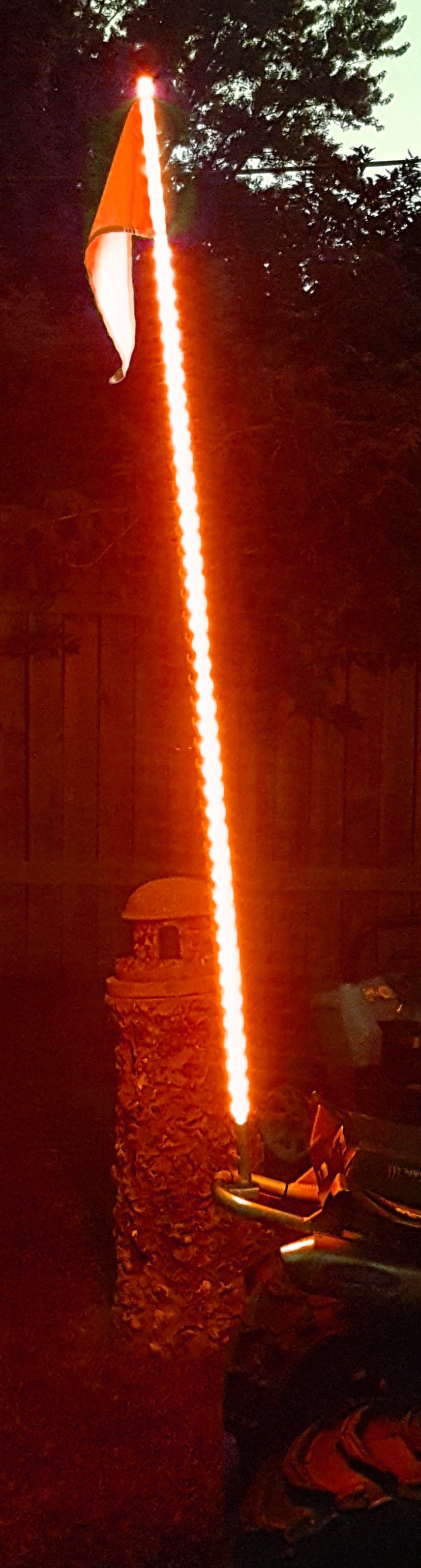 RSQG5FTR - 5ft 5050 LED Lighted Whip (Red)-RSQG5FTR