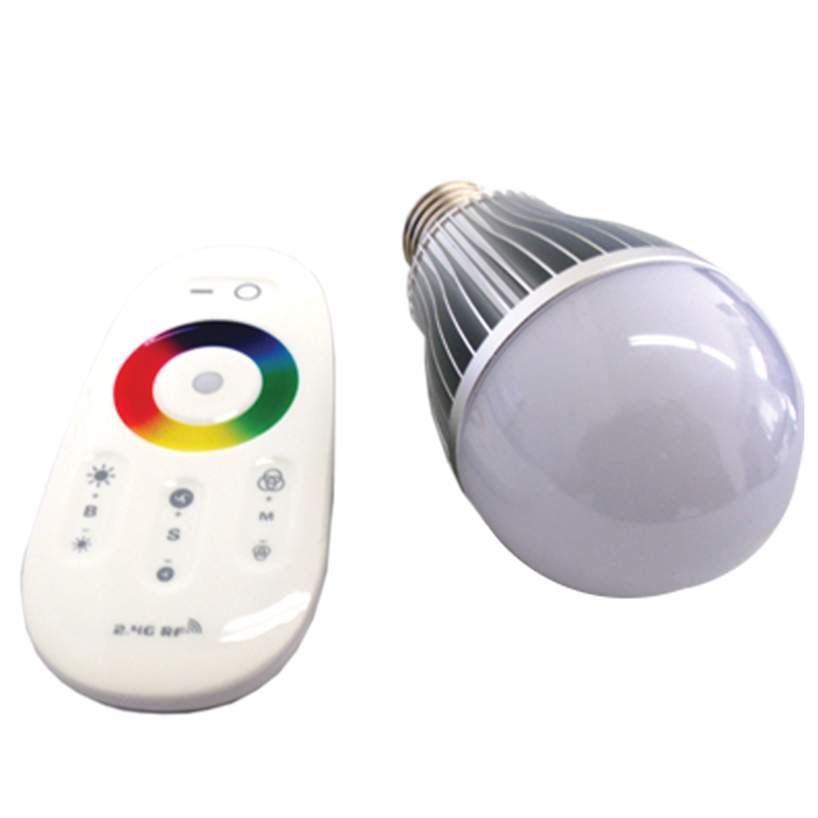 RS-RGB-110V-E272.4RF - 9W 110V E27 LED Light Bulb w/ Remote (RGB Multi-Color)-RS-RGB-110V-E272.4RF