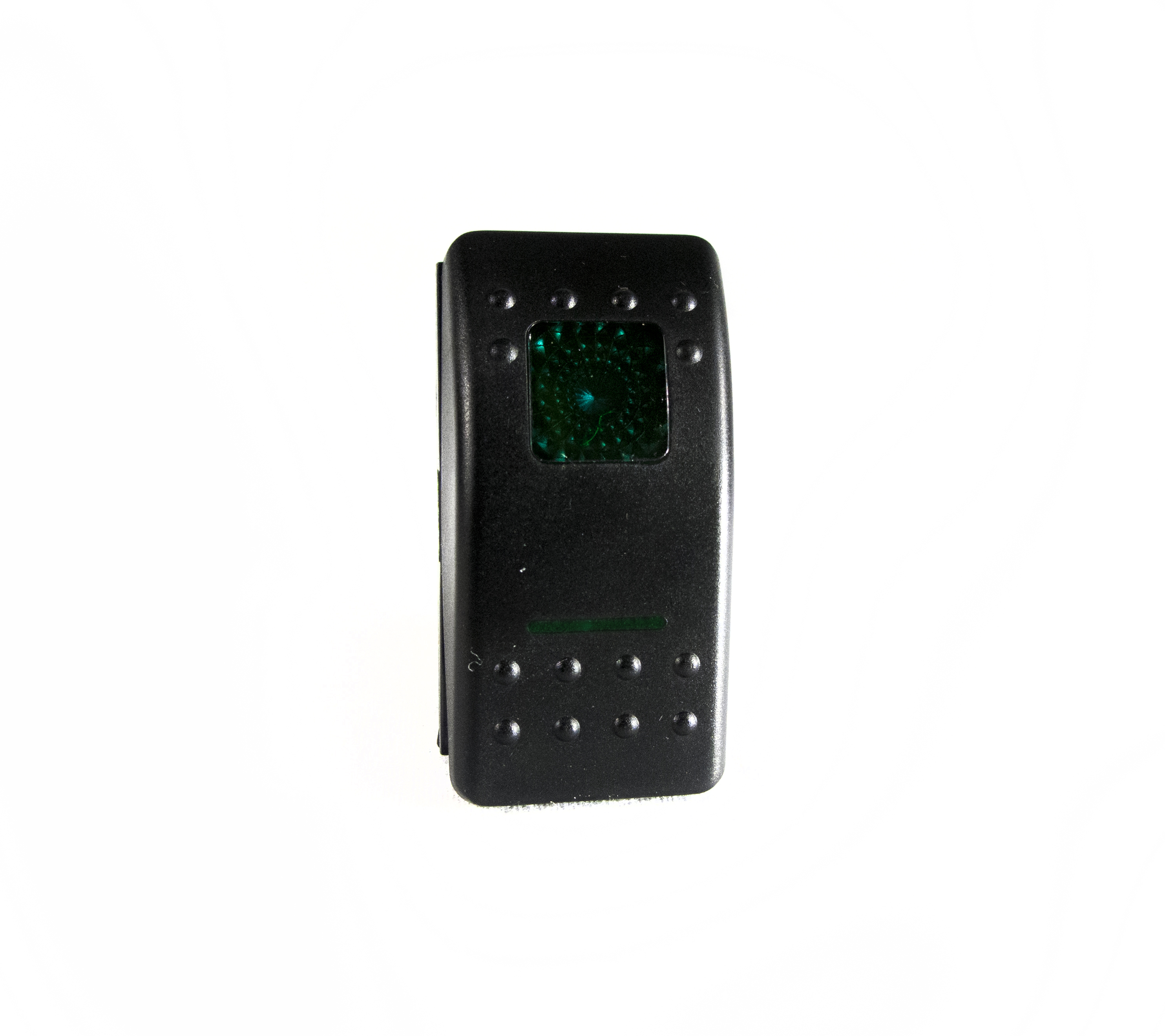 RS-RP12VG - LED Rocker 12V On/Off Switch (Green)-RS-RP12VG