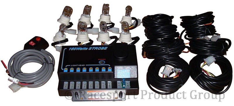 RS-RTE-248 - 8-Bulb 160W Halogen Strobe Kit (White)-RS-RTE-248