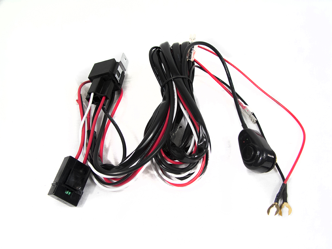 RS-SS-HARN - Universal LED Light Bar Harness w/ Switch (for Spots, 8-32in Bars) (2 Outputs)-RS-SS-HARN