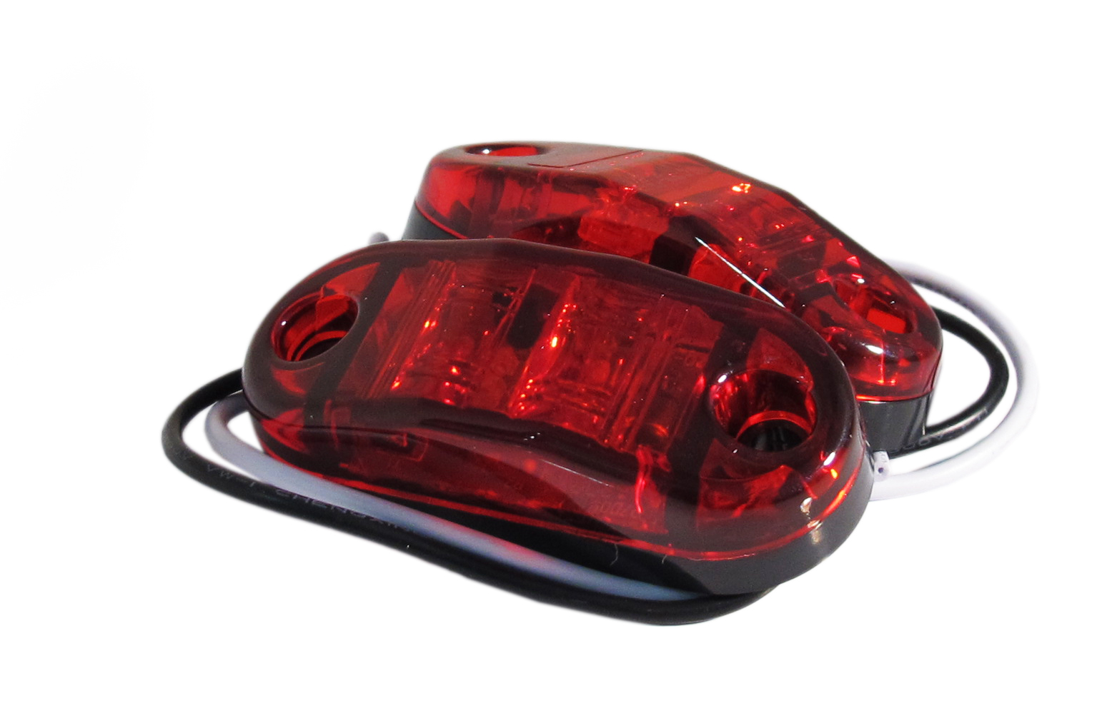 RS-STROBE2.5-2HR - 2.5x1in 12V LED Marker Strobe (Red) (Pair)-RS-STROBE2.5-2HR