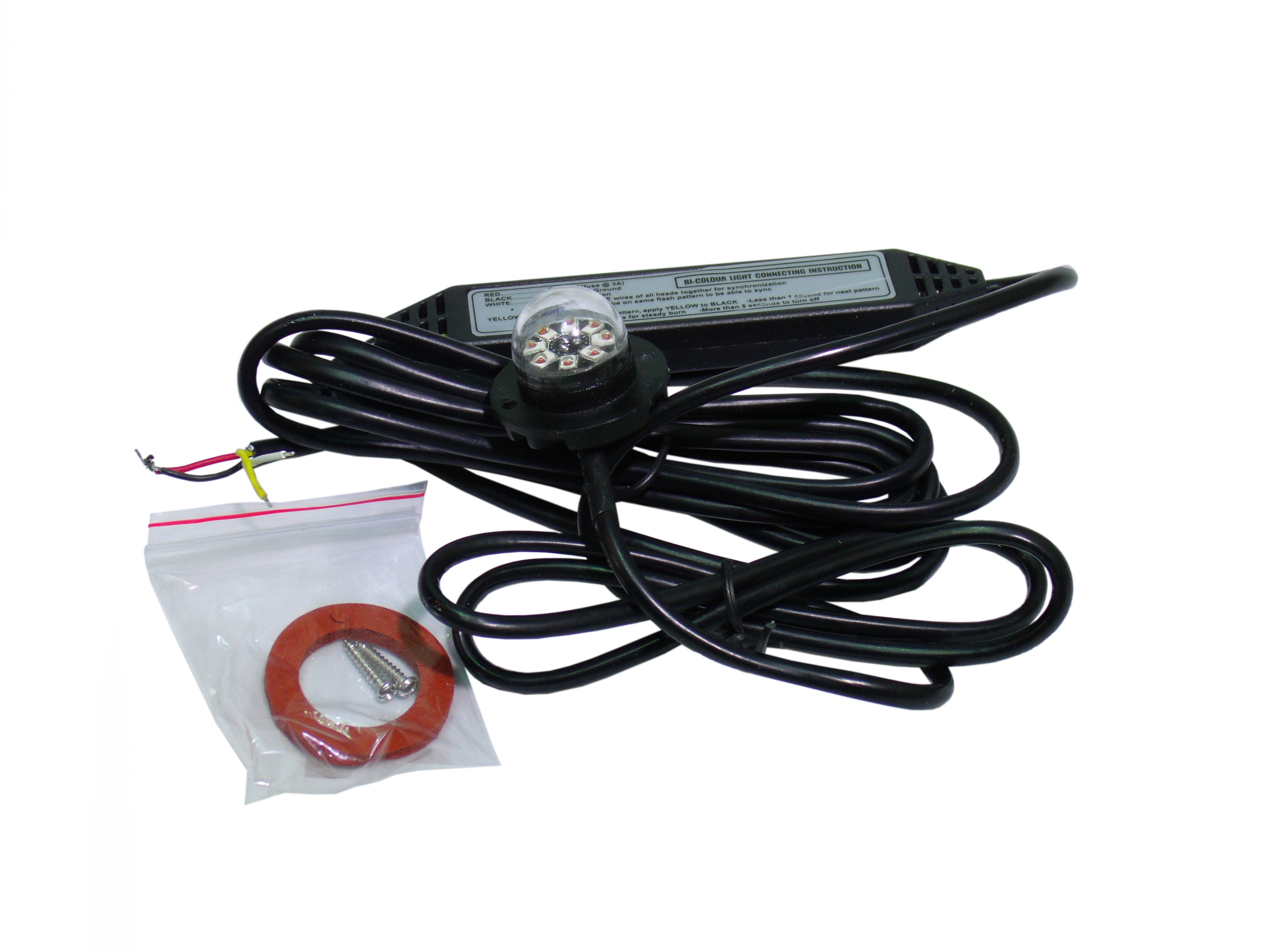 RS-TBDL270-R - Stealth LED 19 Pattern Strobe Light Head (Red) (Each)-RS-TBDL270-R