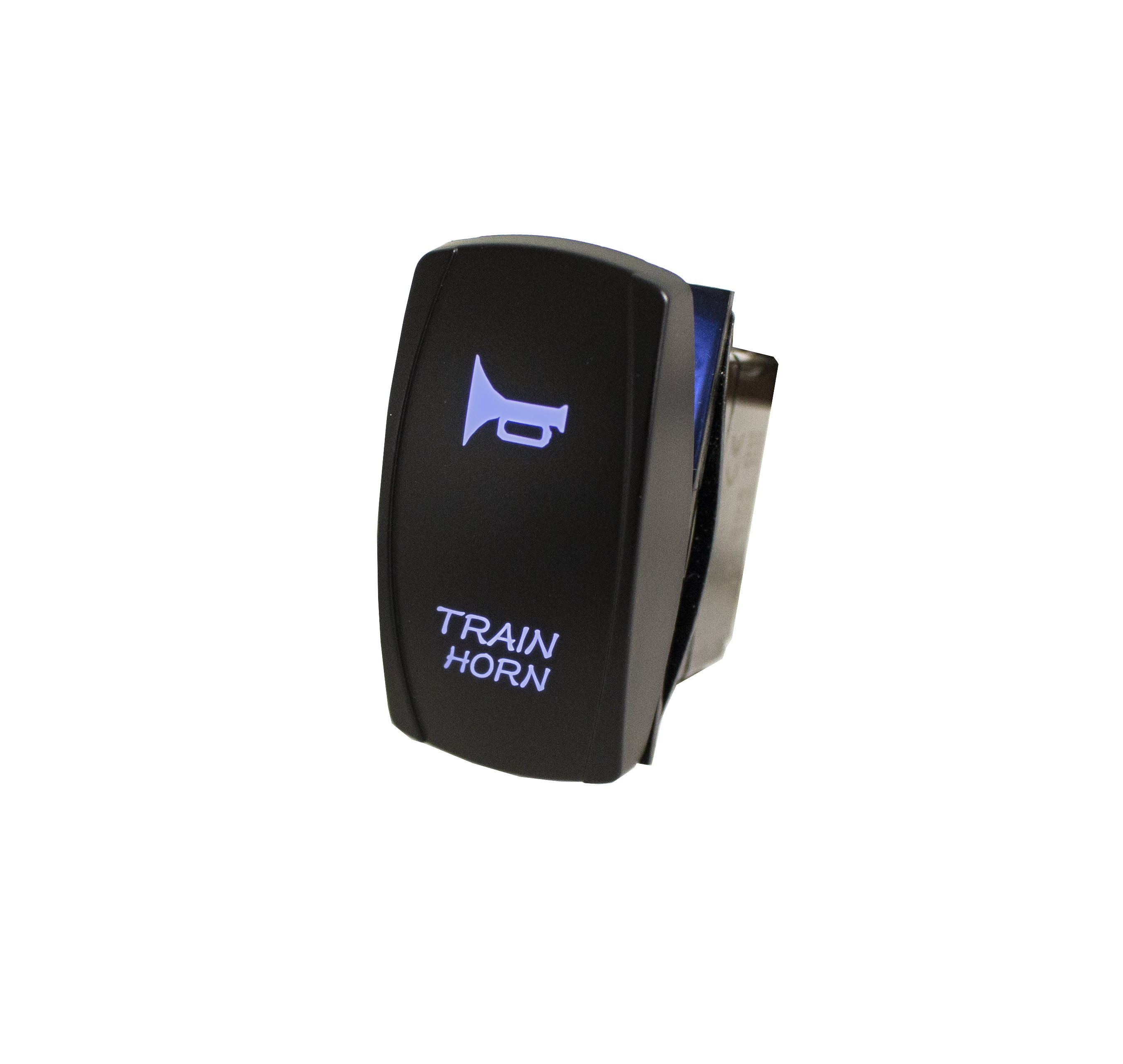 RSTHRSB - LED Rocker Switch w/ Blue LED Radiance (Train Horn)-RSTHRSB