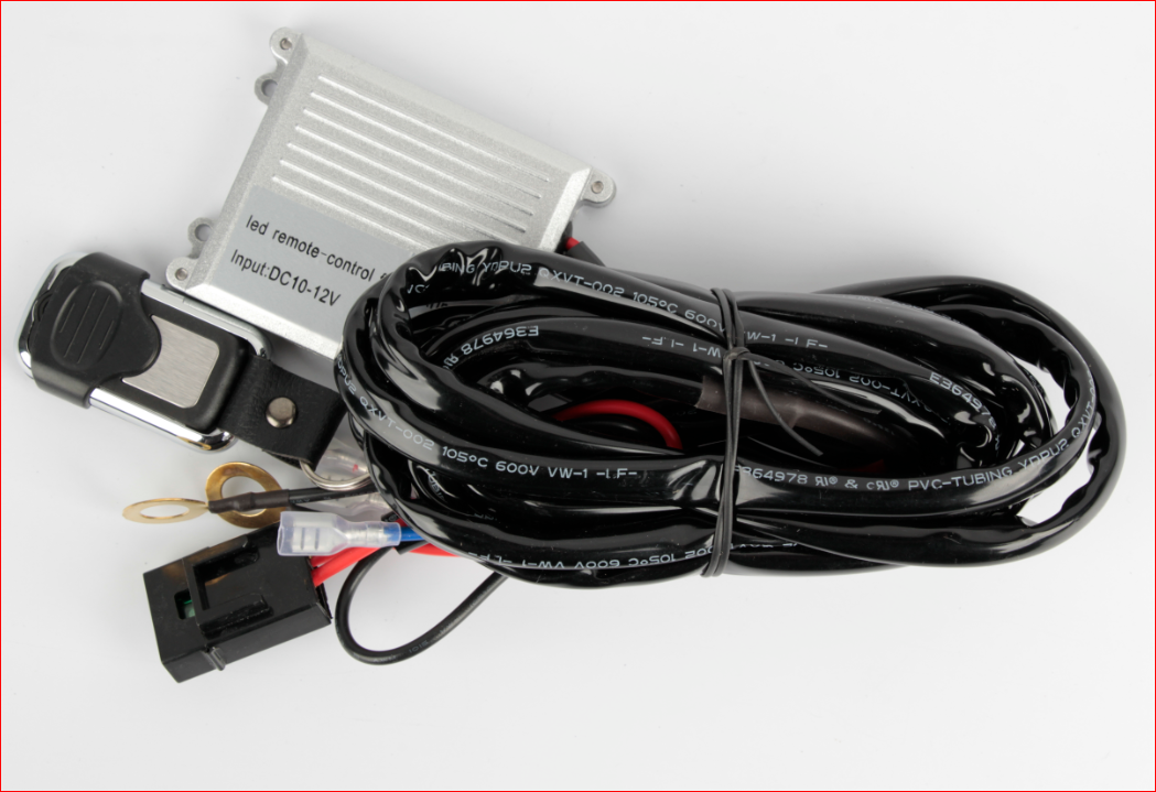 RSTP016 - Universal LED Light Bar Harness w/ Remote (Solid & Strobe Function)-RSTP016