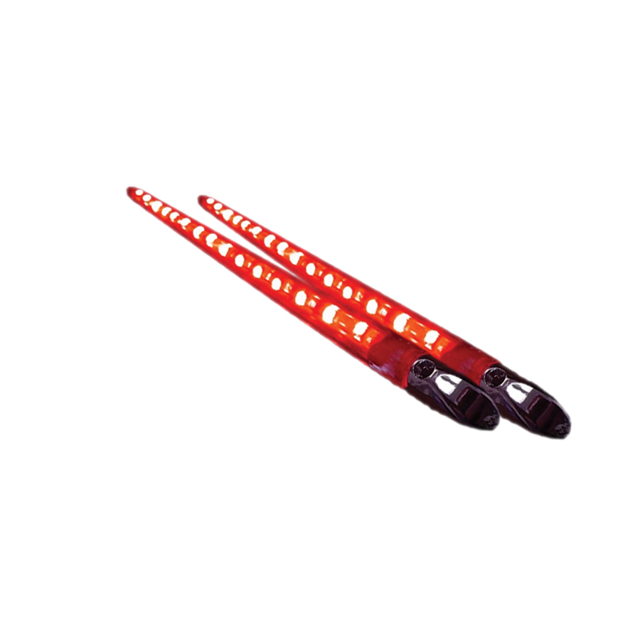 RS-VLED_13-R - 13in Extreme Series Accent Bar (Red) (Pair)-RS-VLED_13-R