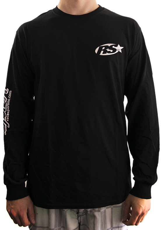 RS184BL - Men's Race Sport Lighting Long Sleeve (Black) (L)-RS184BL RS184BL - Men's Race Sport Lighting Long Sleeve (Black) (L)-RS184BL