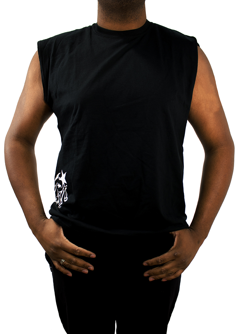 RS198BXXL - Men's Race Sport Lighting Sleeveless Shirt (Black) (2XL)-RS198BXXL RS198BXXL - Men's Race Sport Lighting Sleeveless Shirt (Black) (2XL)-RS198BXXL