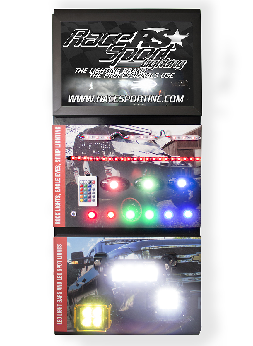 RS5A-1 - 5-Axis 3-Panel Wall-Hanging Powered Lighting Display - Shipped-RS5A-1