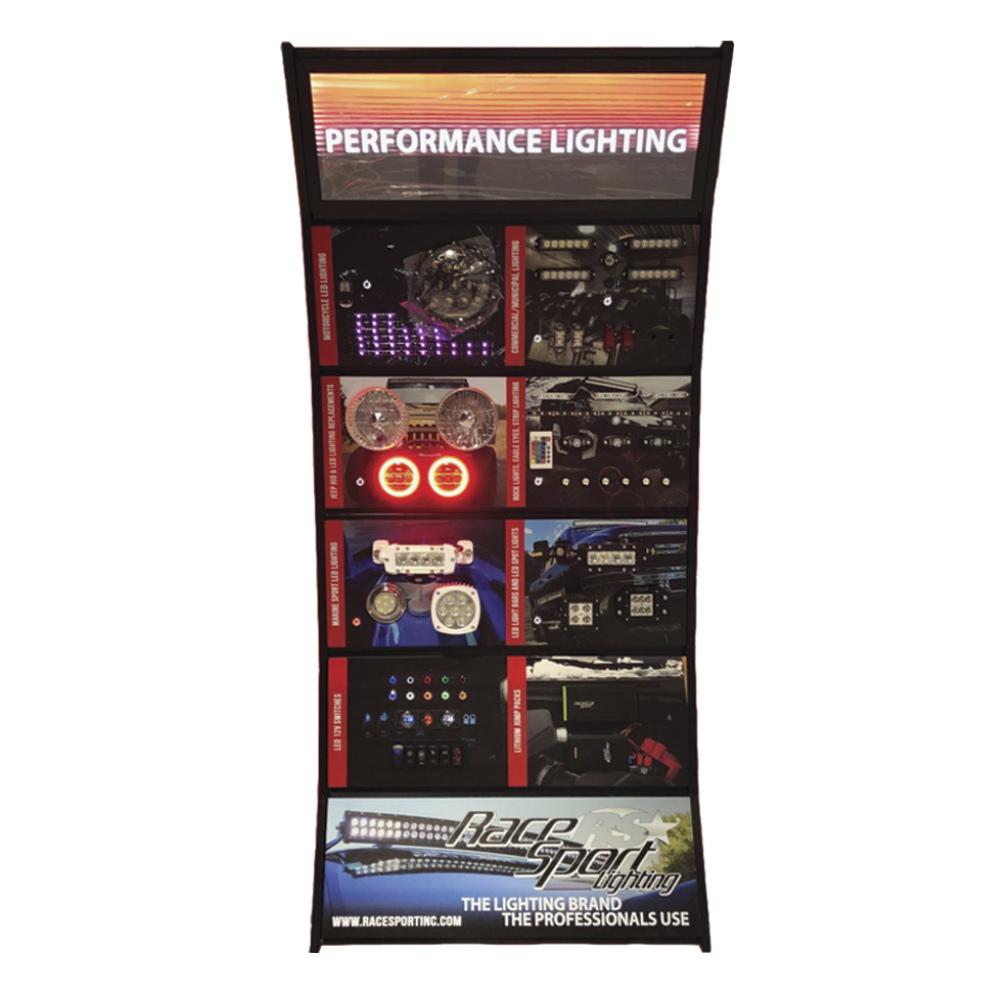 RS5A-4 - 5-Axis 6-Panel Wall-Hanging Powered Lighting Display - Shipping Not Included-RS5A-4