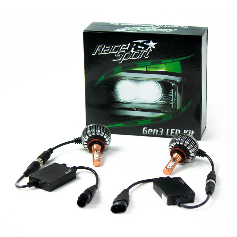 H4-LED-G3-KIT - H4-3 GEN3 High/LowLED Headlight Kit w/ 360 Design, Copper Core, & Pancake Fan-H4-LED-G3-KIT