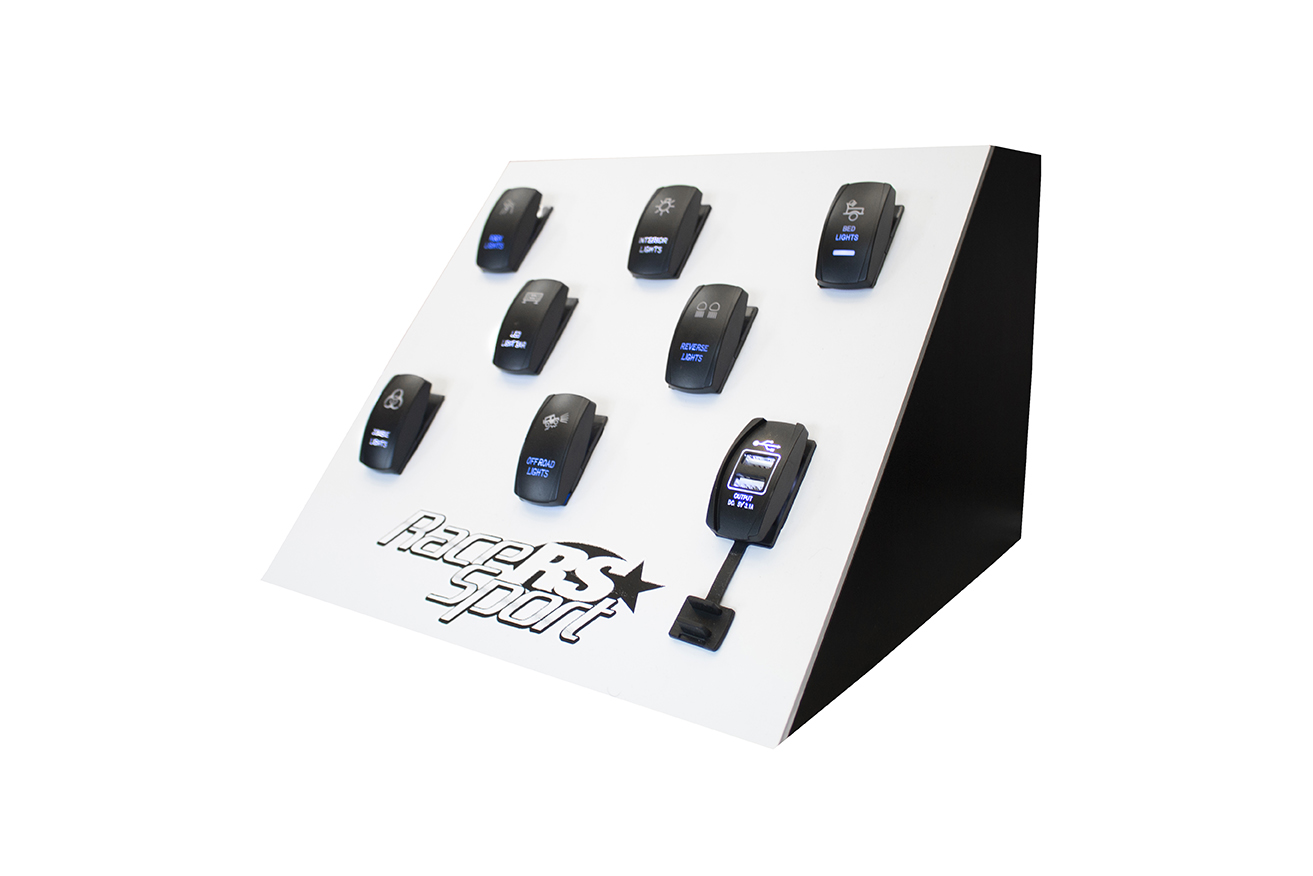 RSRSD - LED Illuminated Logo Rocker Switch Countertop Display-RSRSD