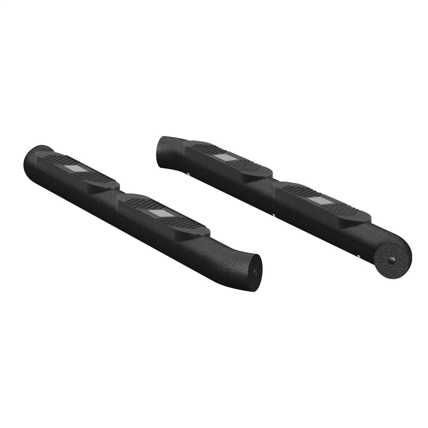 Big Step 4" Black Aluminum Round Side Bars, Select Jeep Wrangler JL AL231009