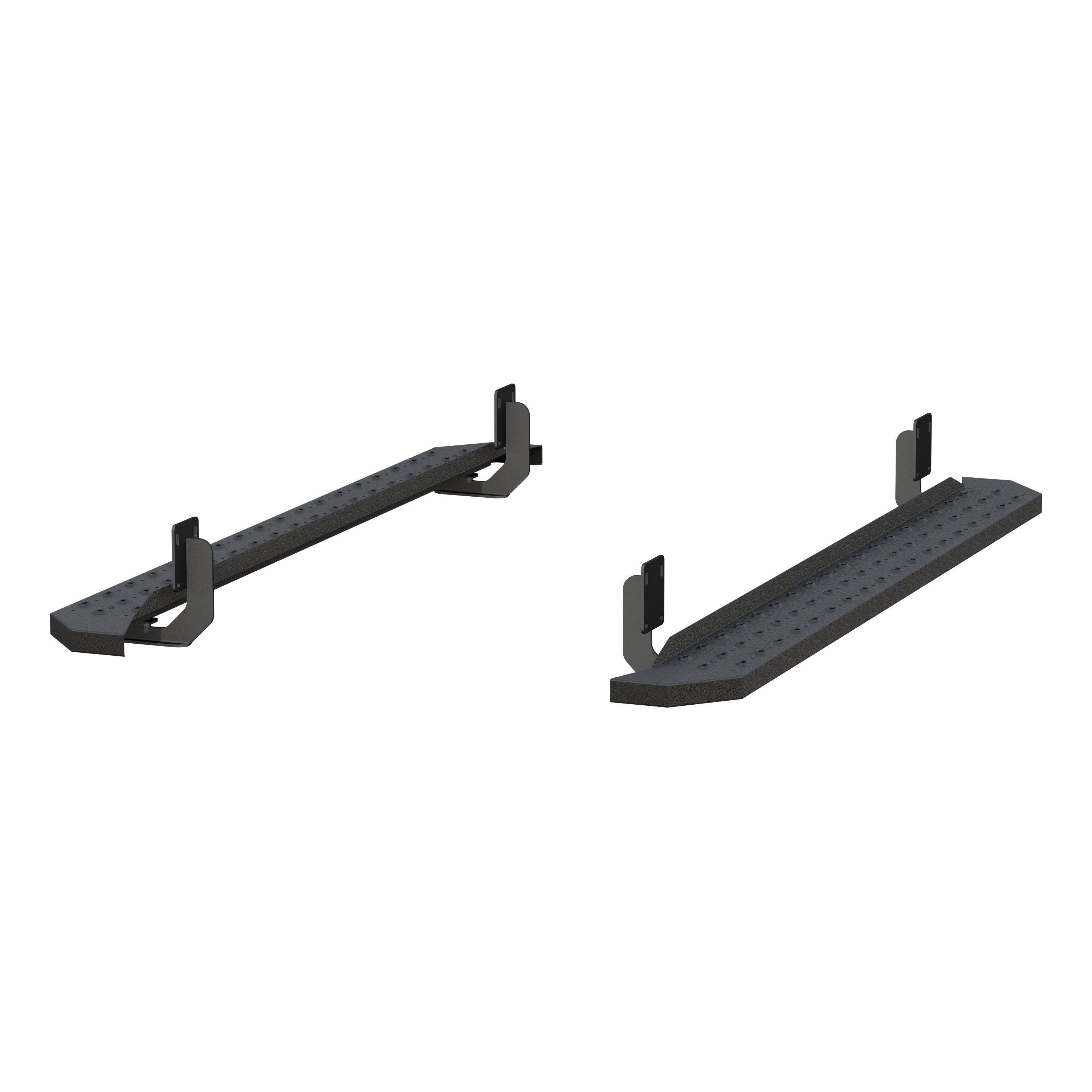 RidgeStep 6-1/2" x 75" Black Steel Running Boards, Select Ford F-250, F-350 2055523