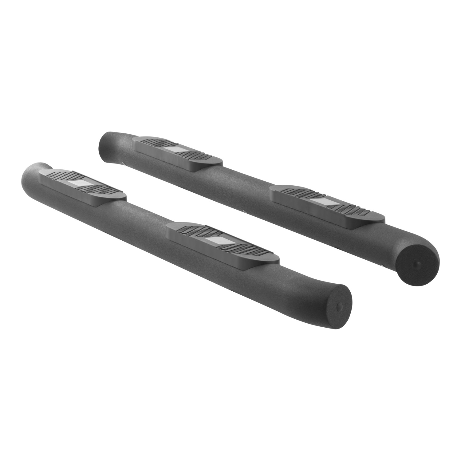 Big Step 4" Black Aluminum Round Side Bars, Select Toyota Tacoma AL232009