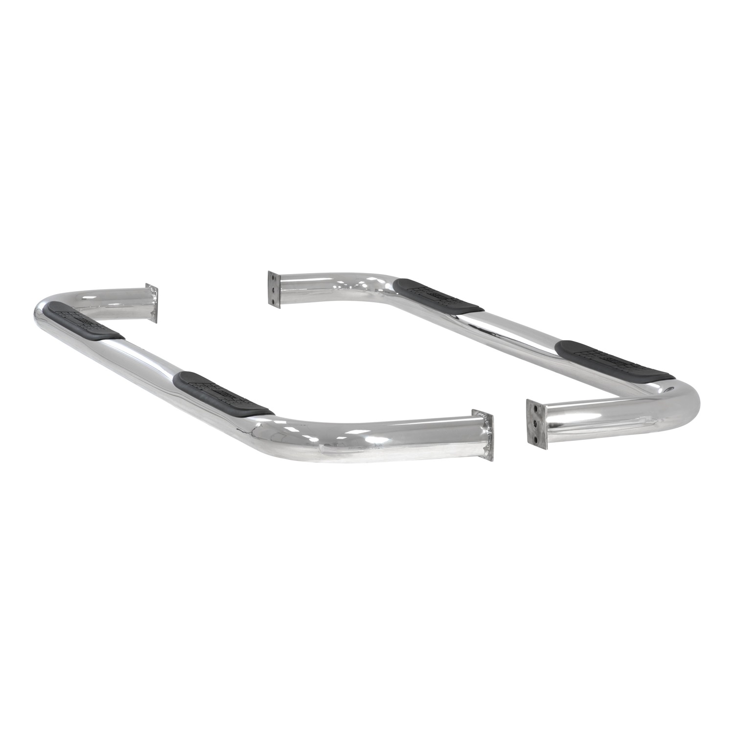 3" Round Polished Stainless Side Bars, Select Dodge Ram 1500 205003-2