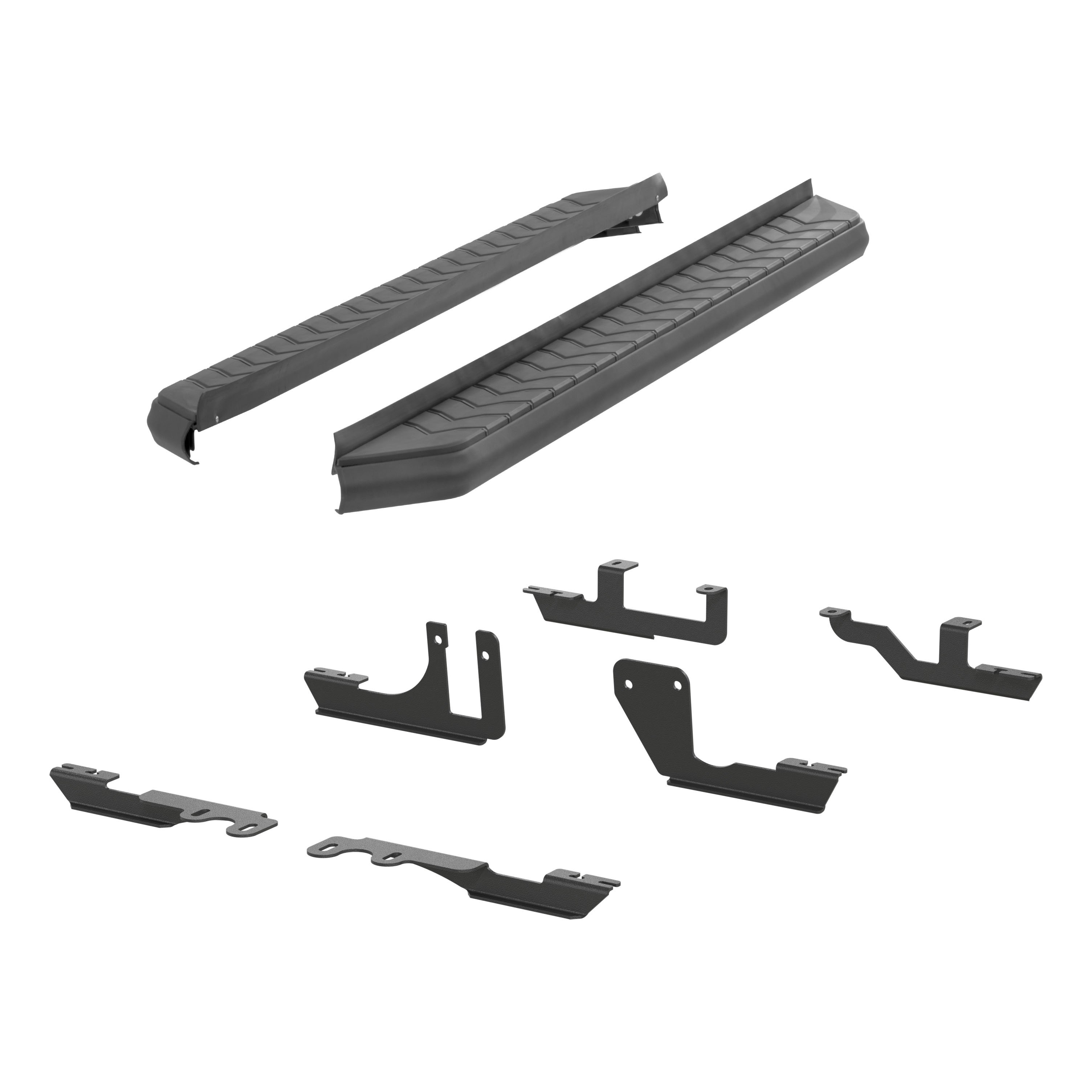 AeroTread 5" x 76" Black Stainless Running Boards, Select Traverse, Acadia 2061020