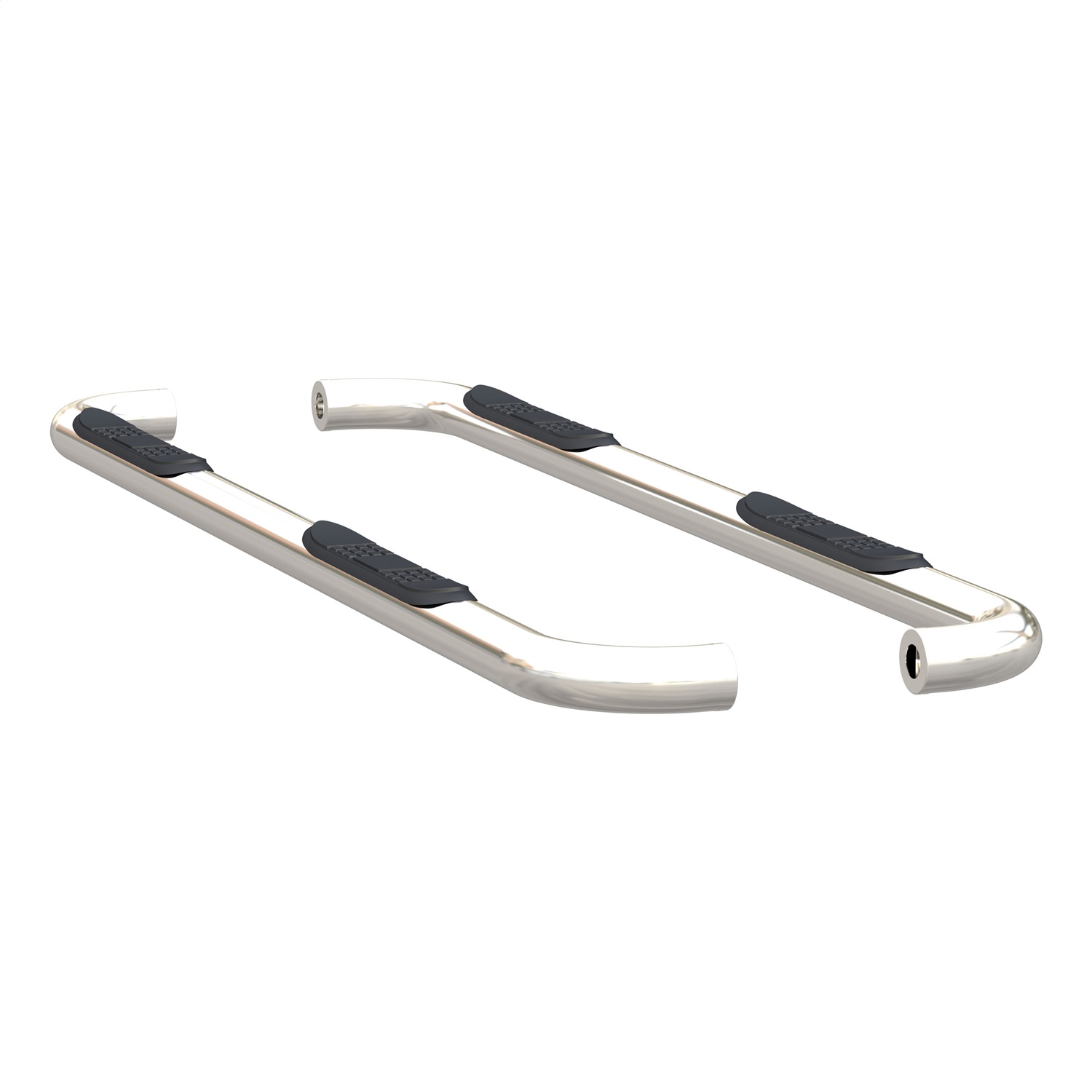 3" Round Polished Stainless Side Bars, Select Ram 1500 205045-2