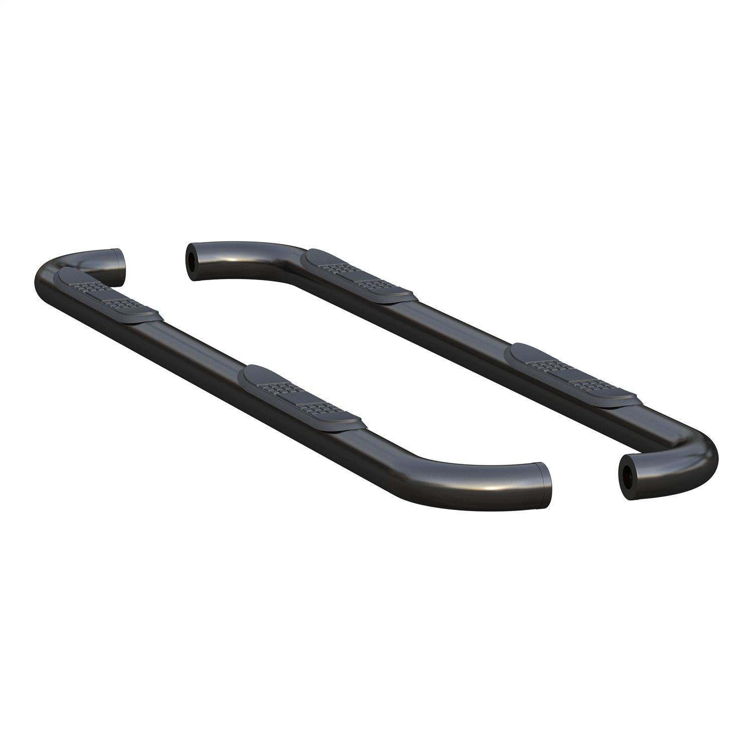 3" Round Black Stainless Side Bars, Select Ram 1500 215045