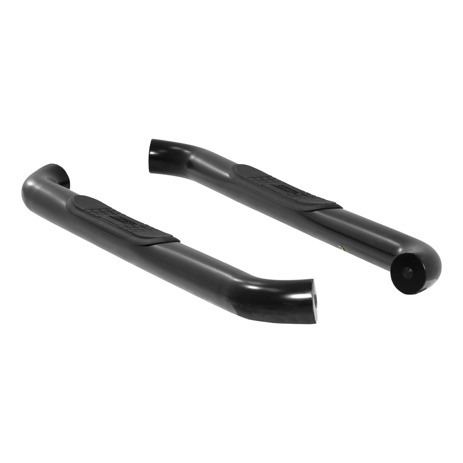 3" Round Black Stainless Side Bars, Select Silverado, Sierra 1500, 2500, 3500 HD 214048