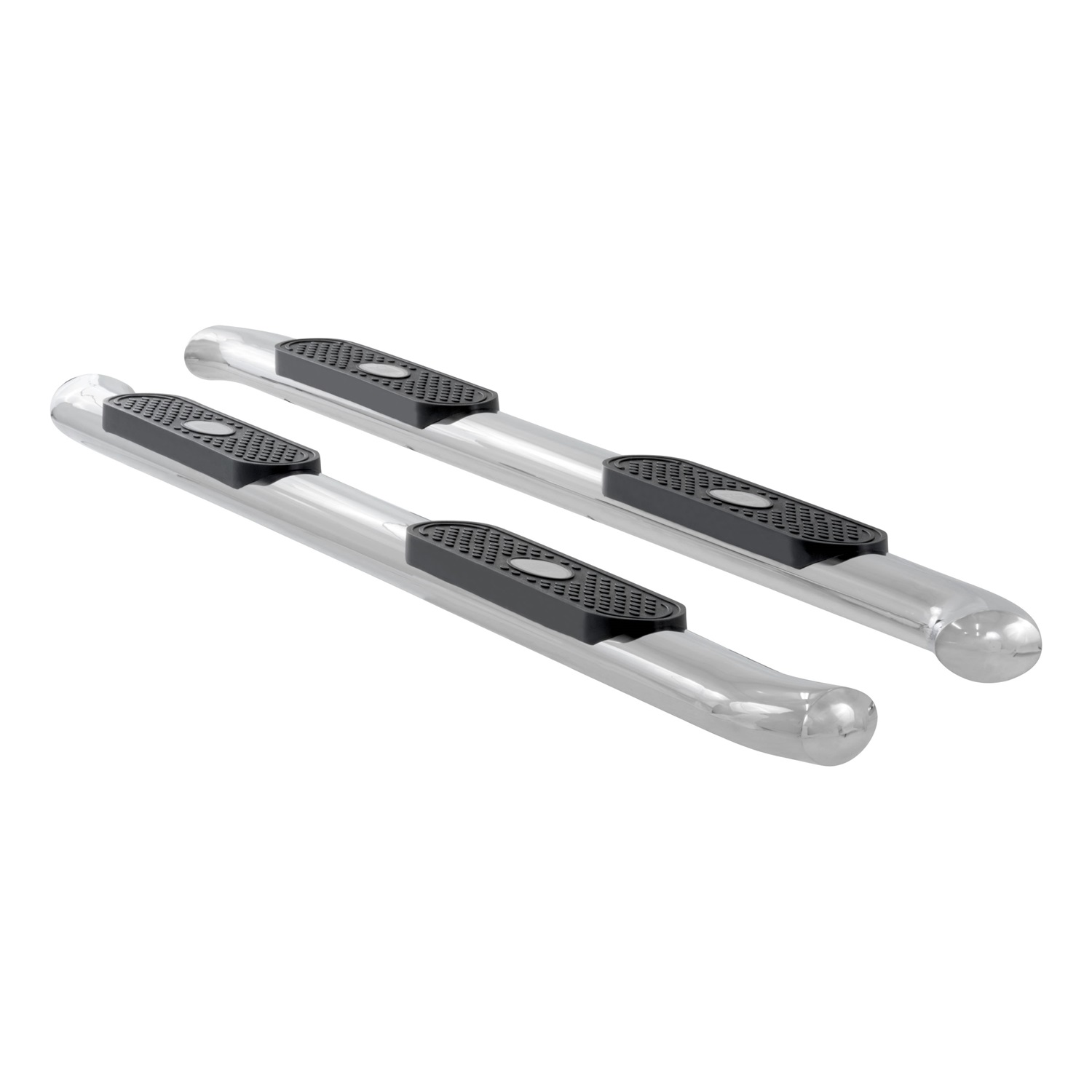4" Polished Stainless Oval Side Bars, Select Silverado, Sierra 1500, 2500, 3500 S224045-2