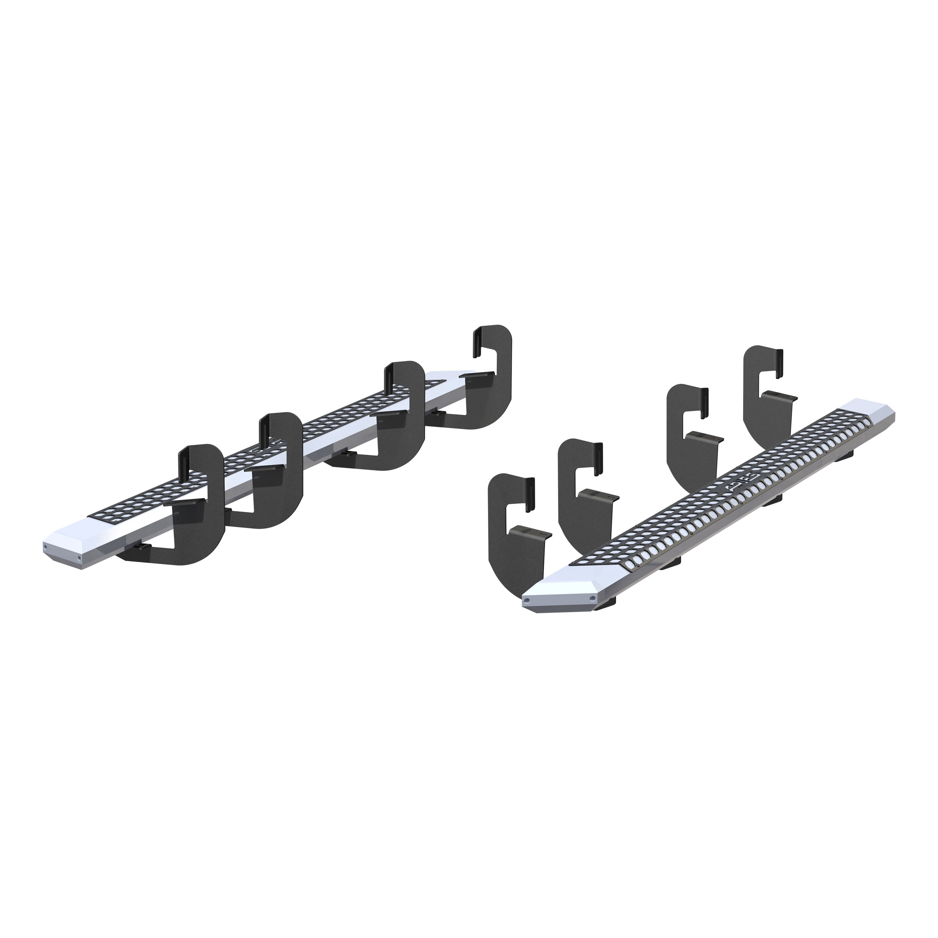 AdvantEDGE 5-1/2" x 91" Chrome Aluminum Side Bars, Select Silverado, Sierra Crew 2555015