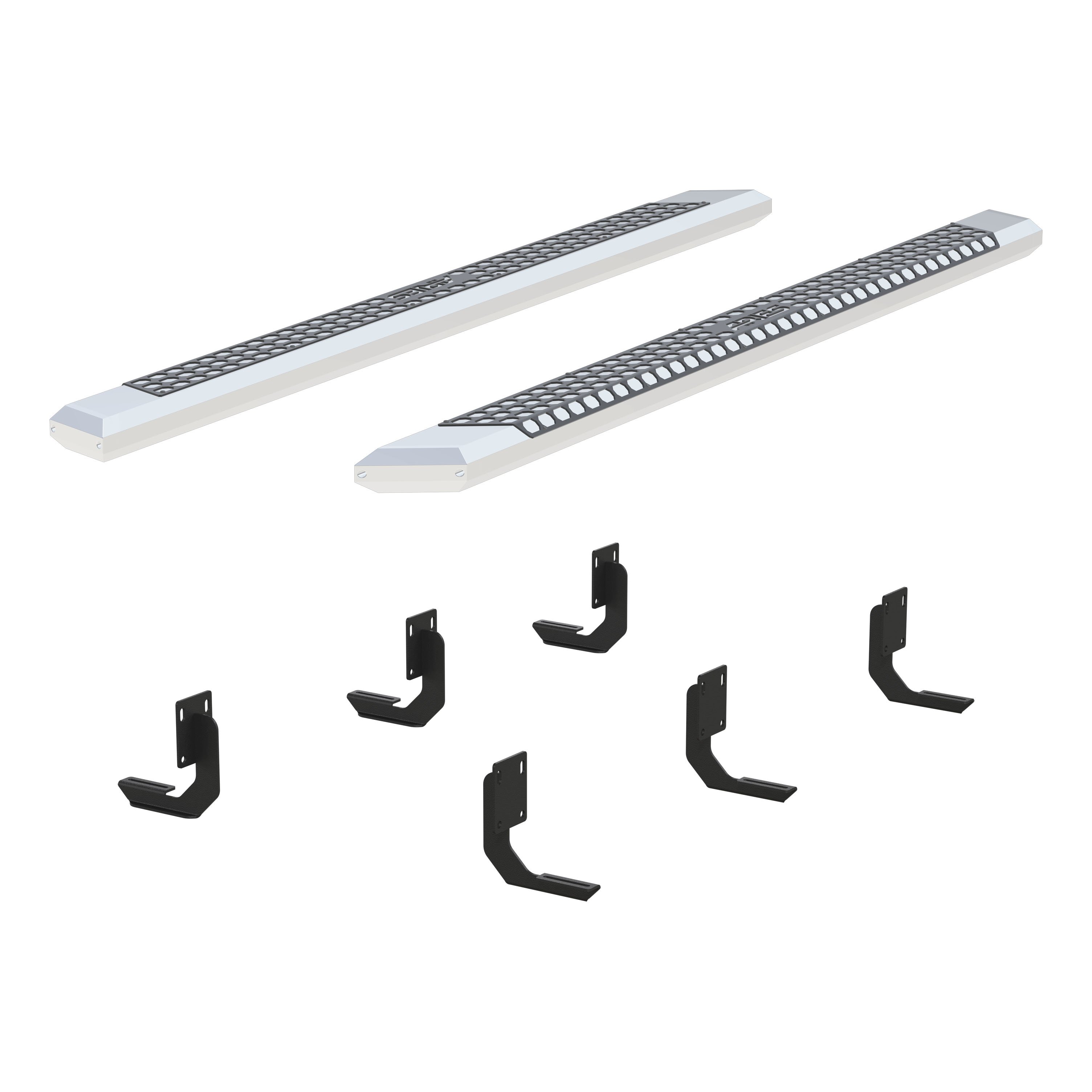 AdvantEDGE 5-1/2" x 91" Chrome Aluminum Side Bars, Select Ford F250, F350, F450 2555024