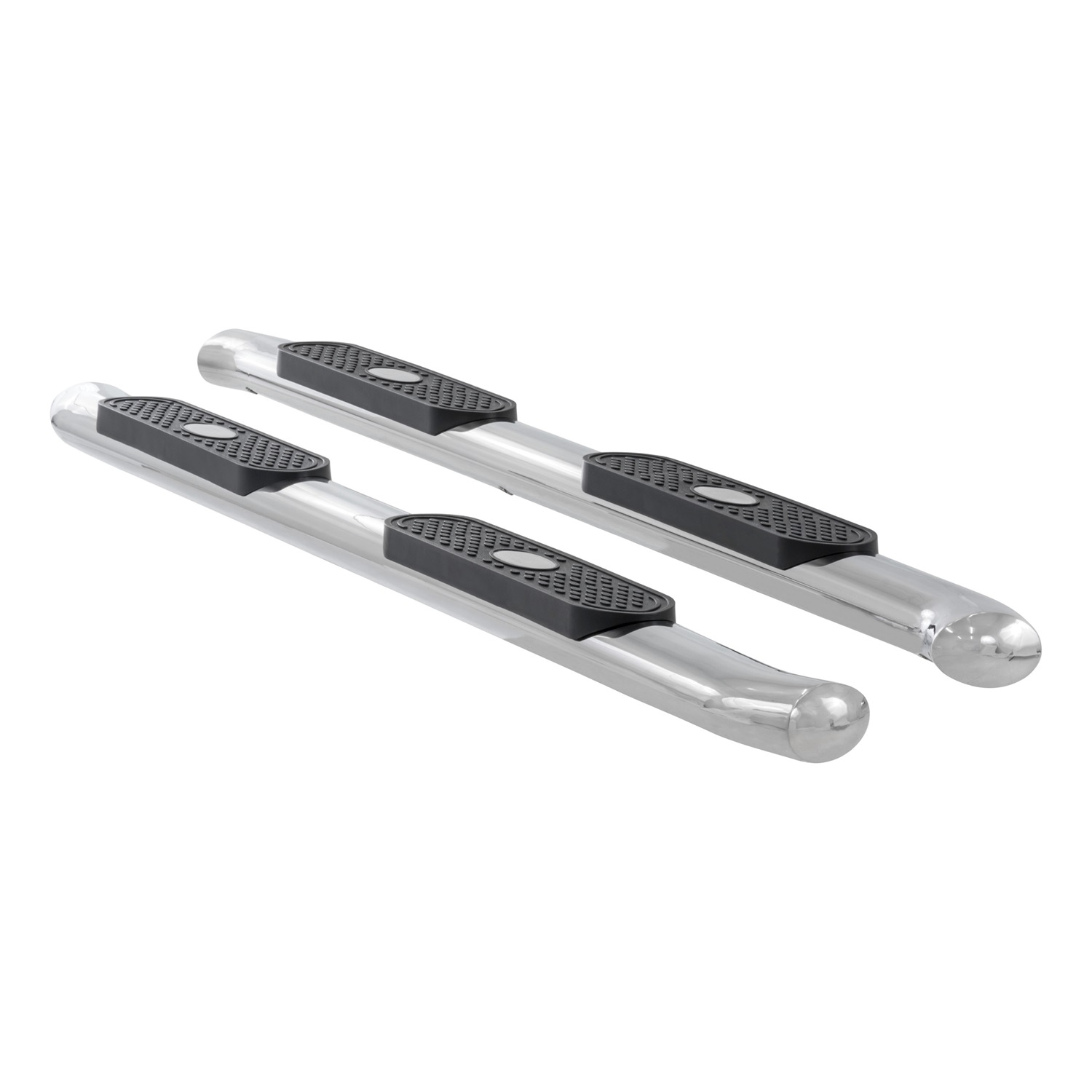 4" Polished Stainless Oval Side Bars, Select Silverado, Sierra 1500, 2500, 3500 S224009-2