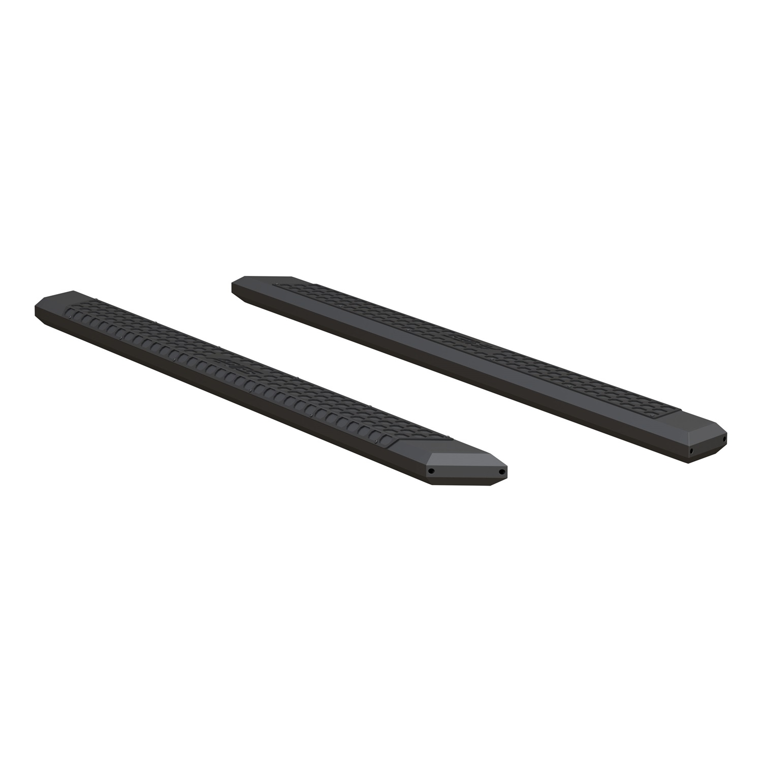 AdvantEDGE 5-1/2" x 85" Black Aluminum Side Bars (No Brackets) 2055985