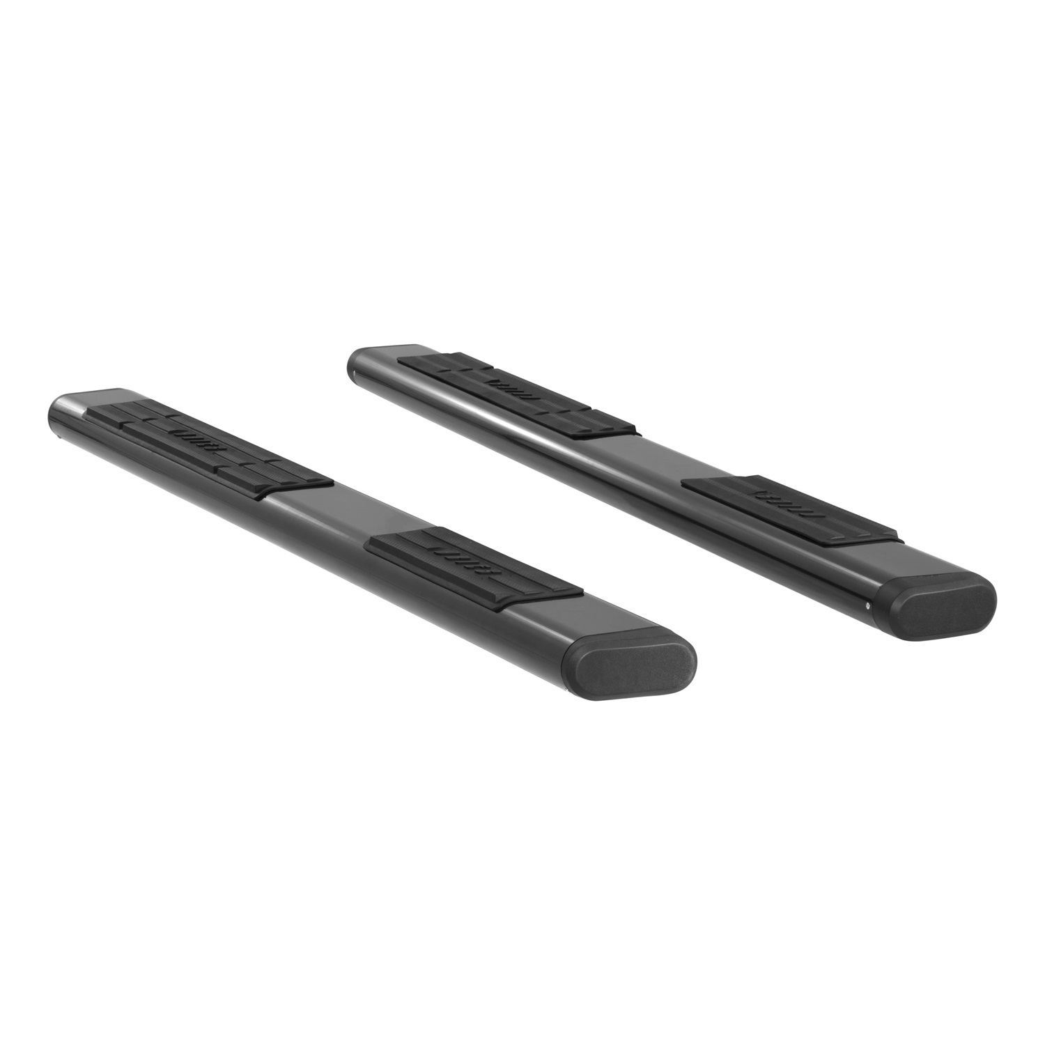 6" x 85" Black Aluminum Oval Side Bars (No Brackets) B2885