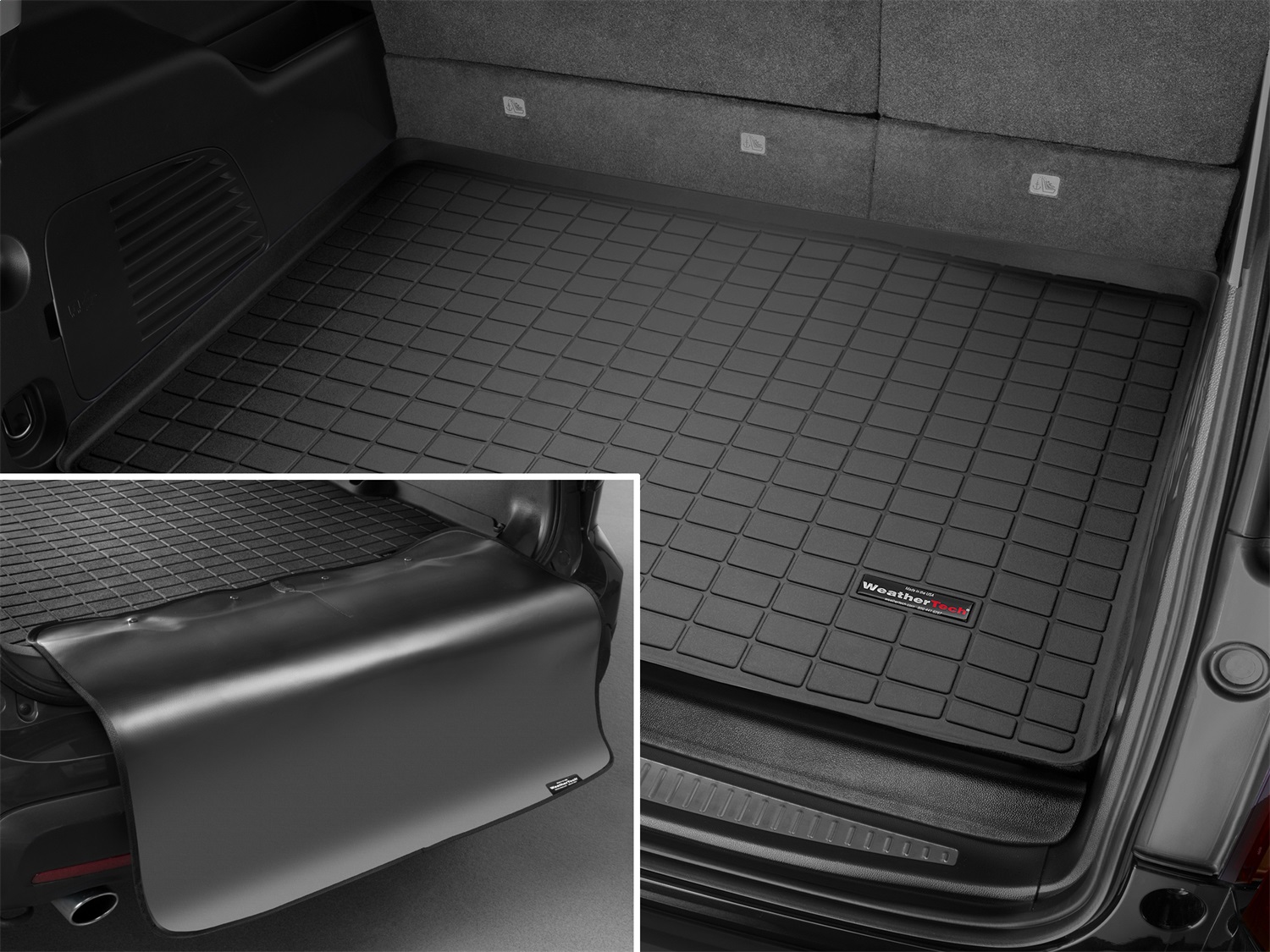 Black Cargo Liner With Bumper Protector 40678SK