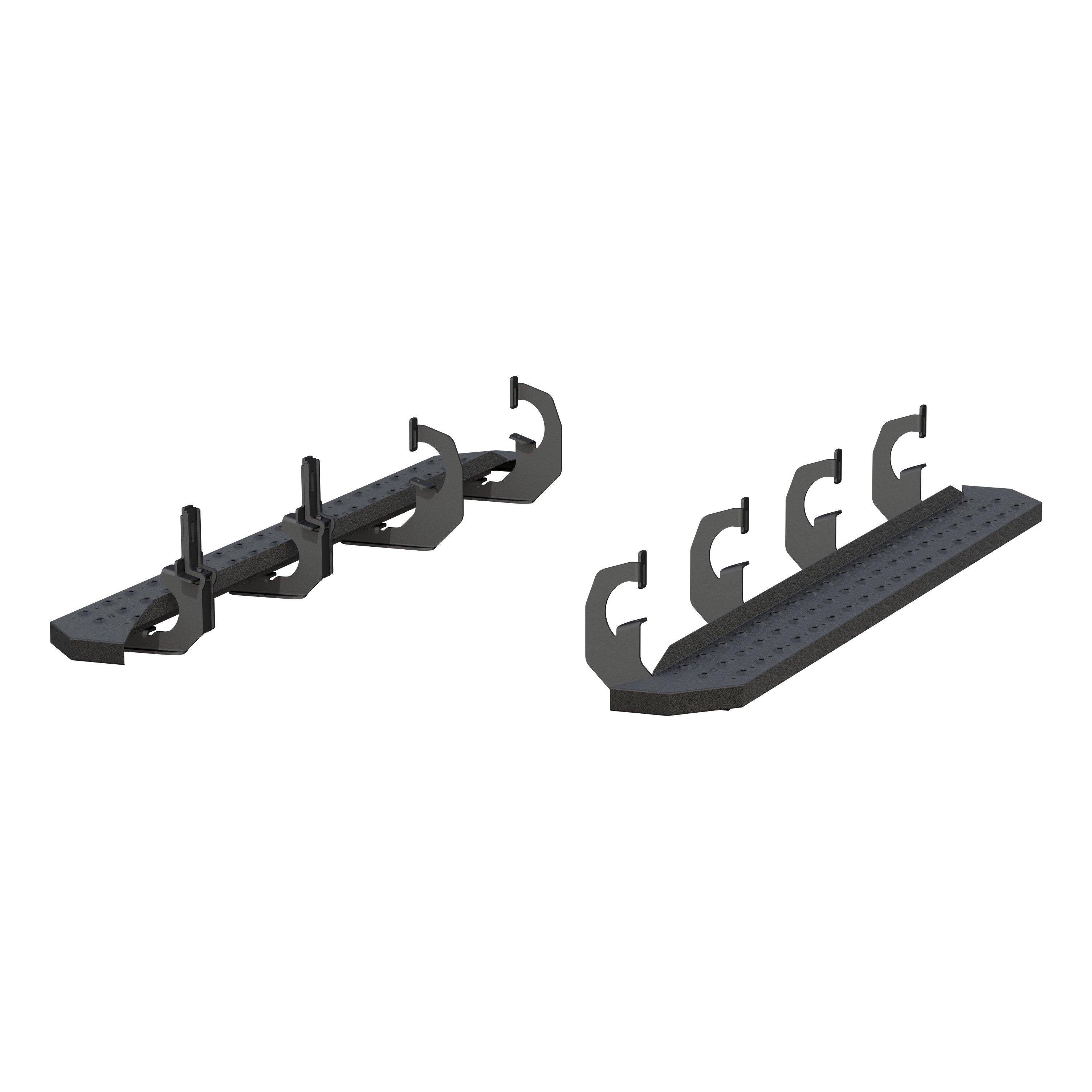 RidgeStep 6-1/2" x 75" Black Steel Running Boards, Select Silverado, Sierra 2055530