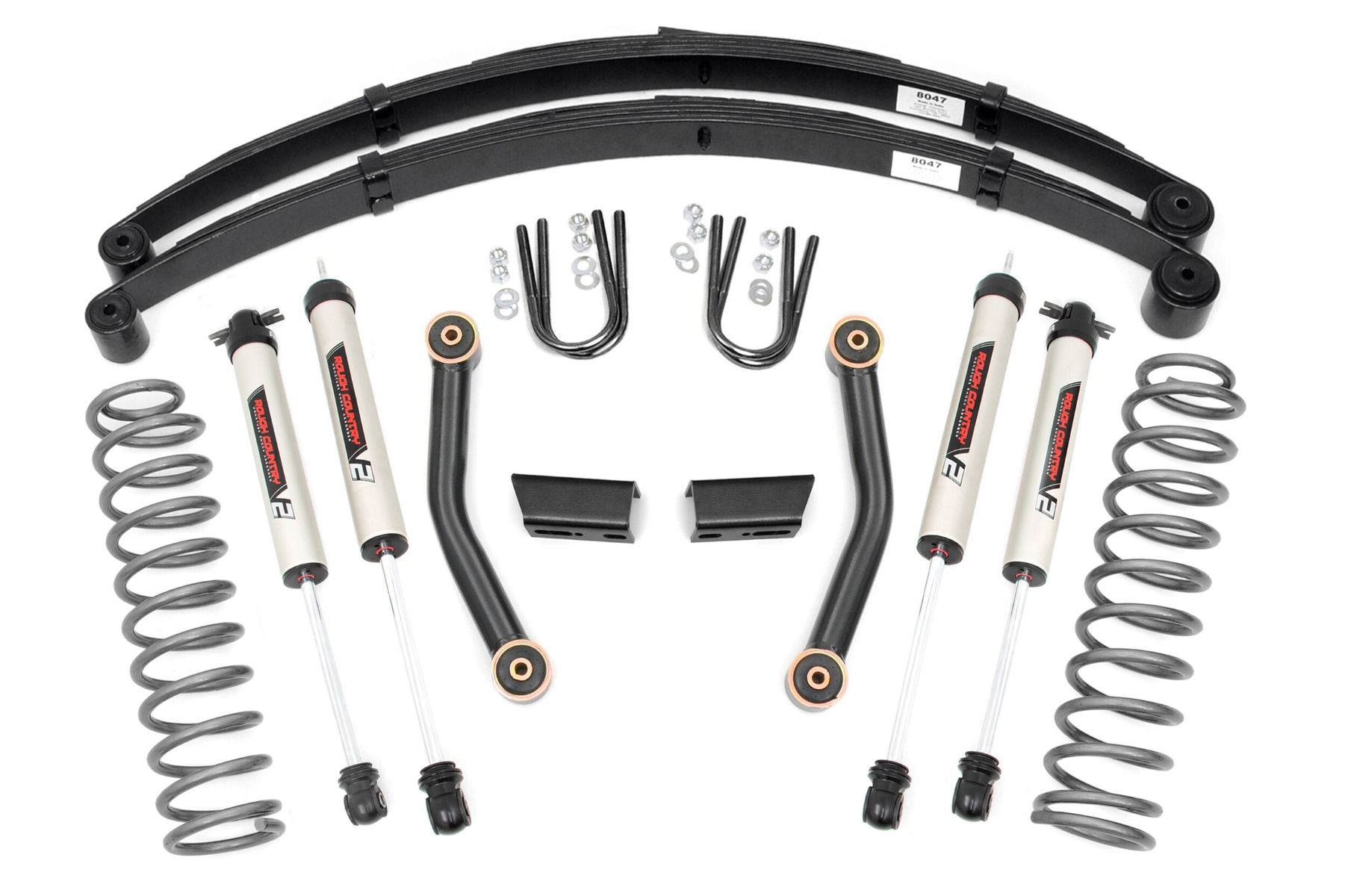 3in Jeep Series II Suspension Lift Kit | V2 Shocks (84-01 Cherokee XJ) 630X70