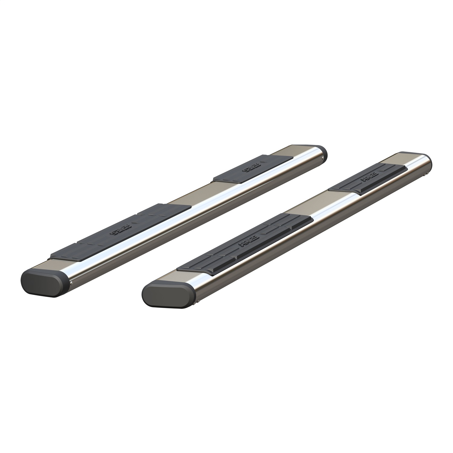 6" x 85" Polished Stainless Oval Side Bars, Select Nissan Titan, XD, Armada 4444041